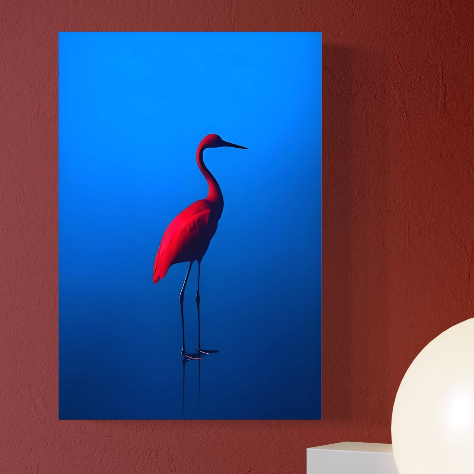 Tablou Canvas Premium LuxCanva® C1171, Red Flamingo , Culori, Nature, Animals, Freedom, Living Room, Bar, Relaxare, Culori Vibrante