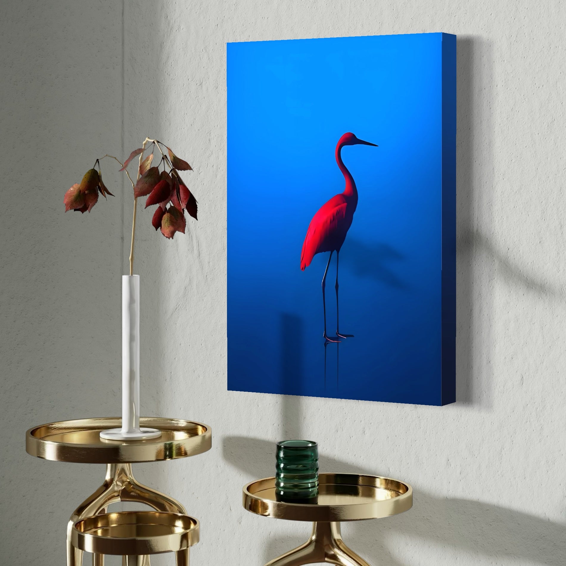 Tablou Canvas Premium LuxCanva® C1171, Red Flamingo , Culori, Nature, Animals, Freedom, Living Room, Bar, Relaxare, Culori Vibrante