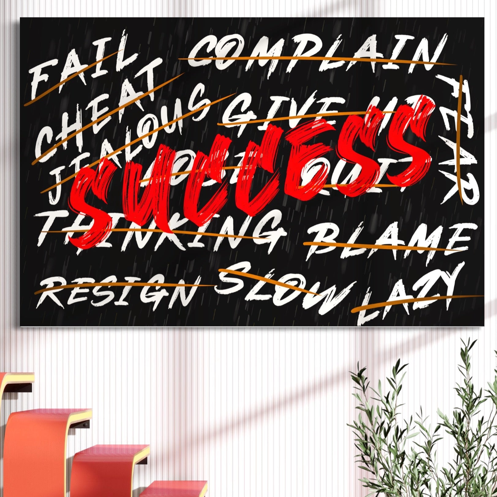 Tablou Canvas Premium LuxCanva® A1118, Succes , Motivatie, Work, TeamLeader, Culori Vibrante