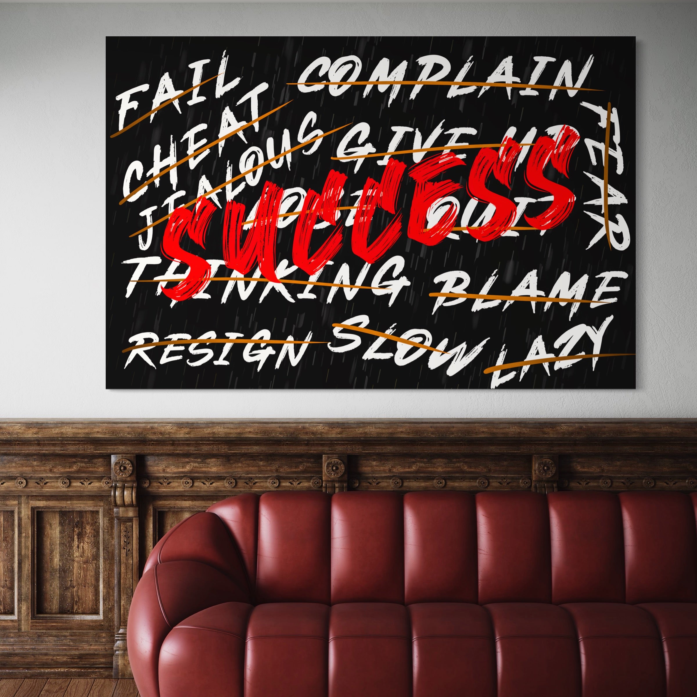 Tablou Canvas Premium LuxCanva® A1118, Succes , Motivatie, Work, TeamLeader, Culori Vibrante