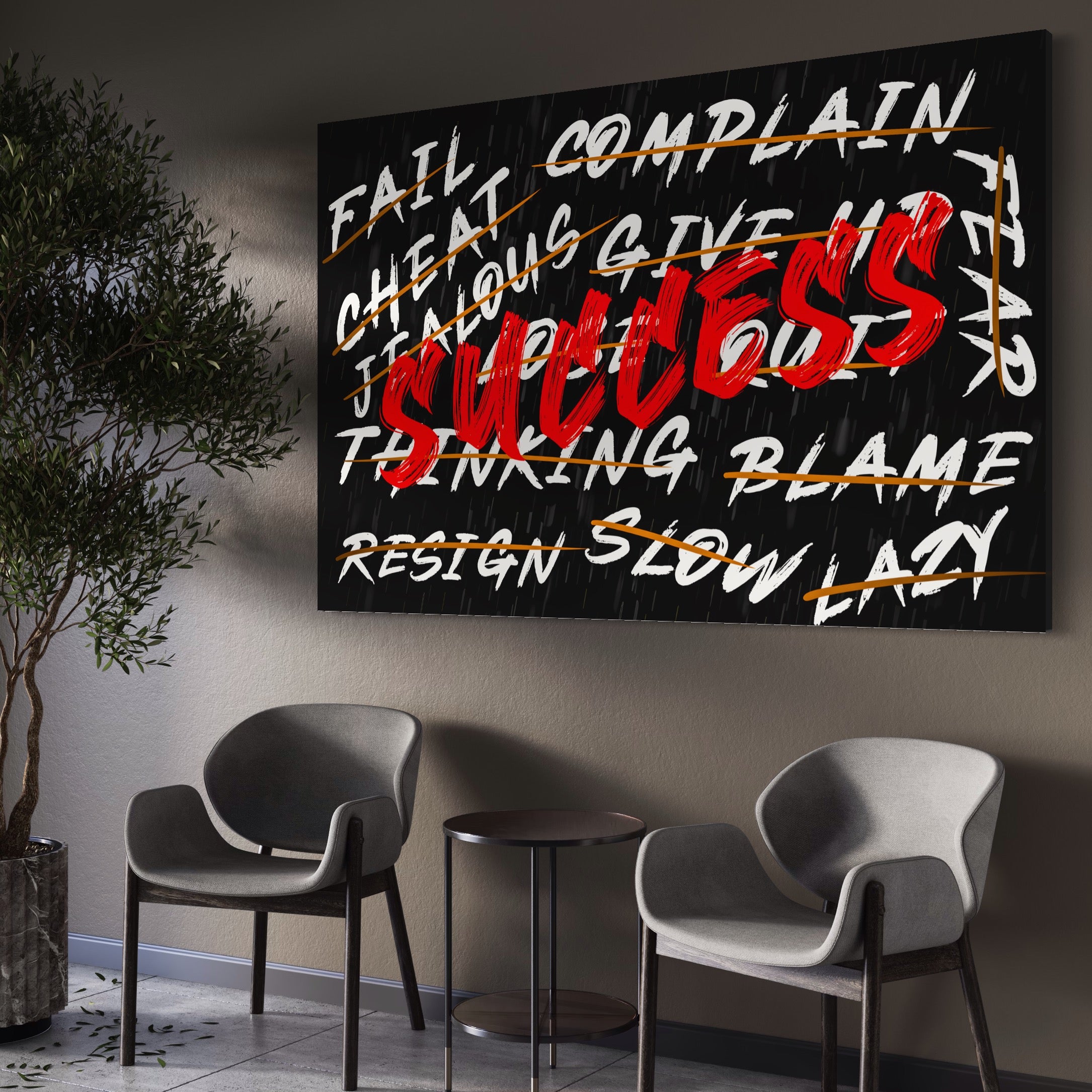 Tablou Canvas Premium LuxCanva® A1118, Succes , Motivatie, Work, TeamLeader, Culori Vibrante