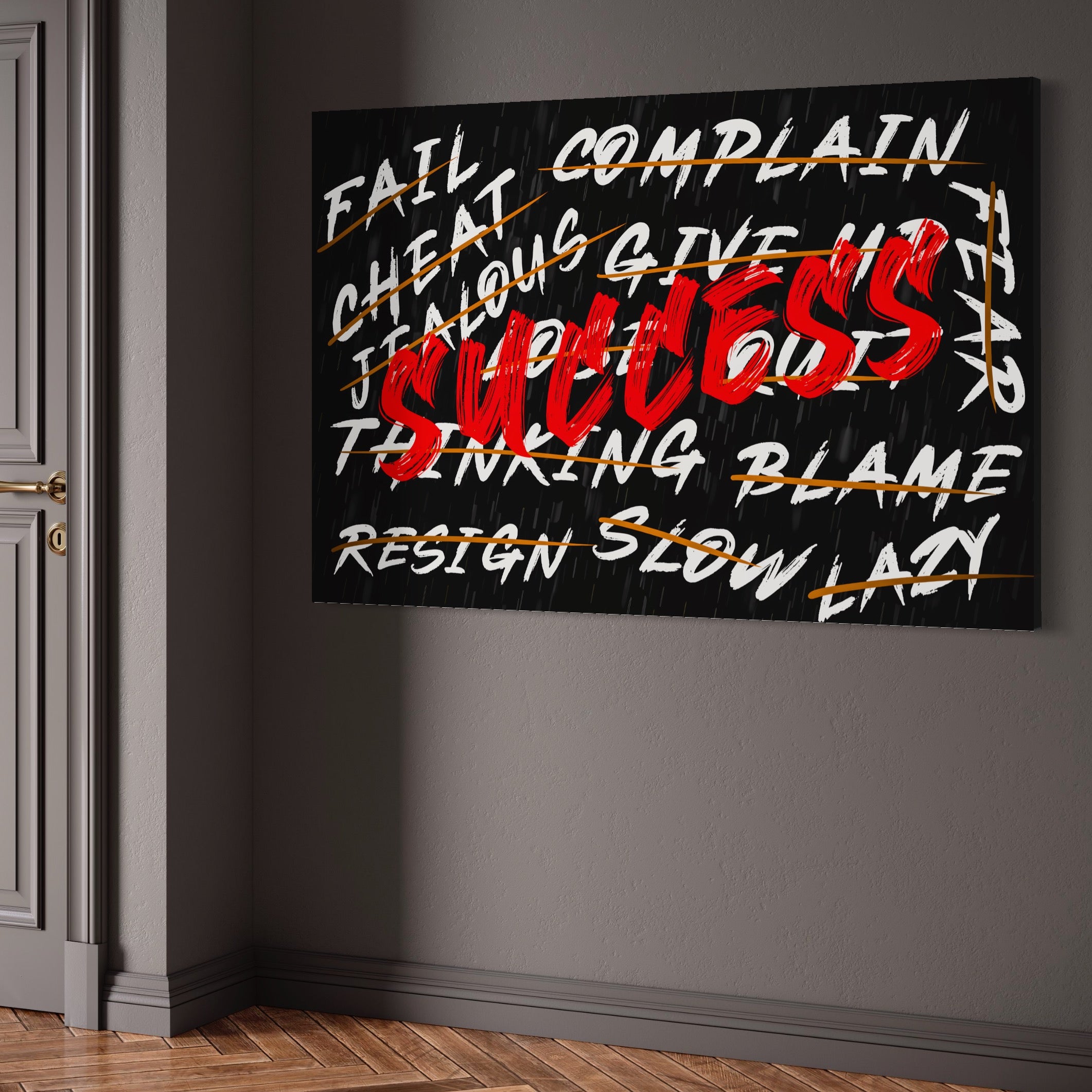 Tablou Canvas Premium LuxCanva® A1118, Succes , Motivatie, Work, TeamLeader, Culori Vibrante