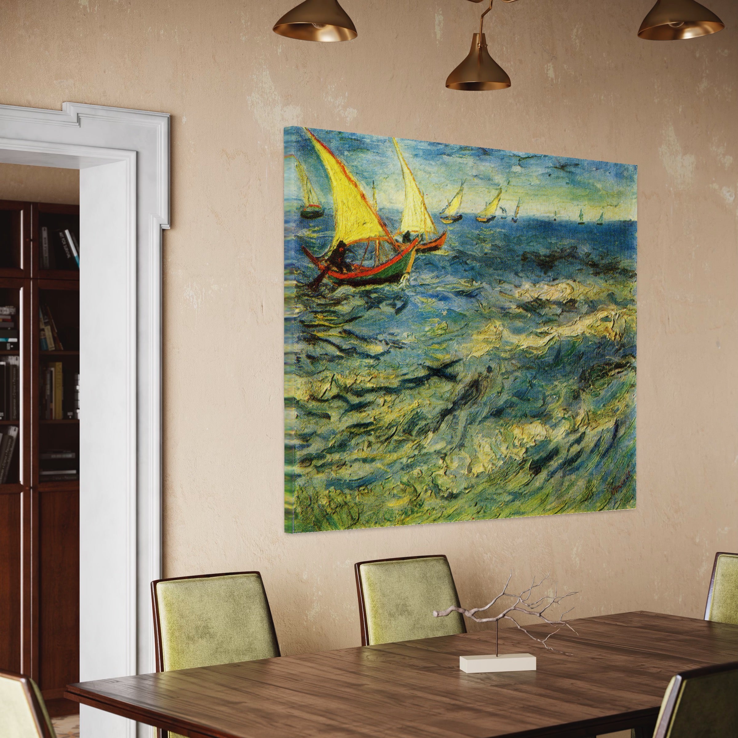 Tablou Canvas Premium LuxCanva® A1117, Marea , Vincent van Gogh, Arta, Pictura, Culori Vibrante