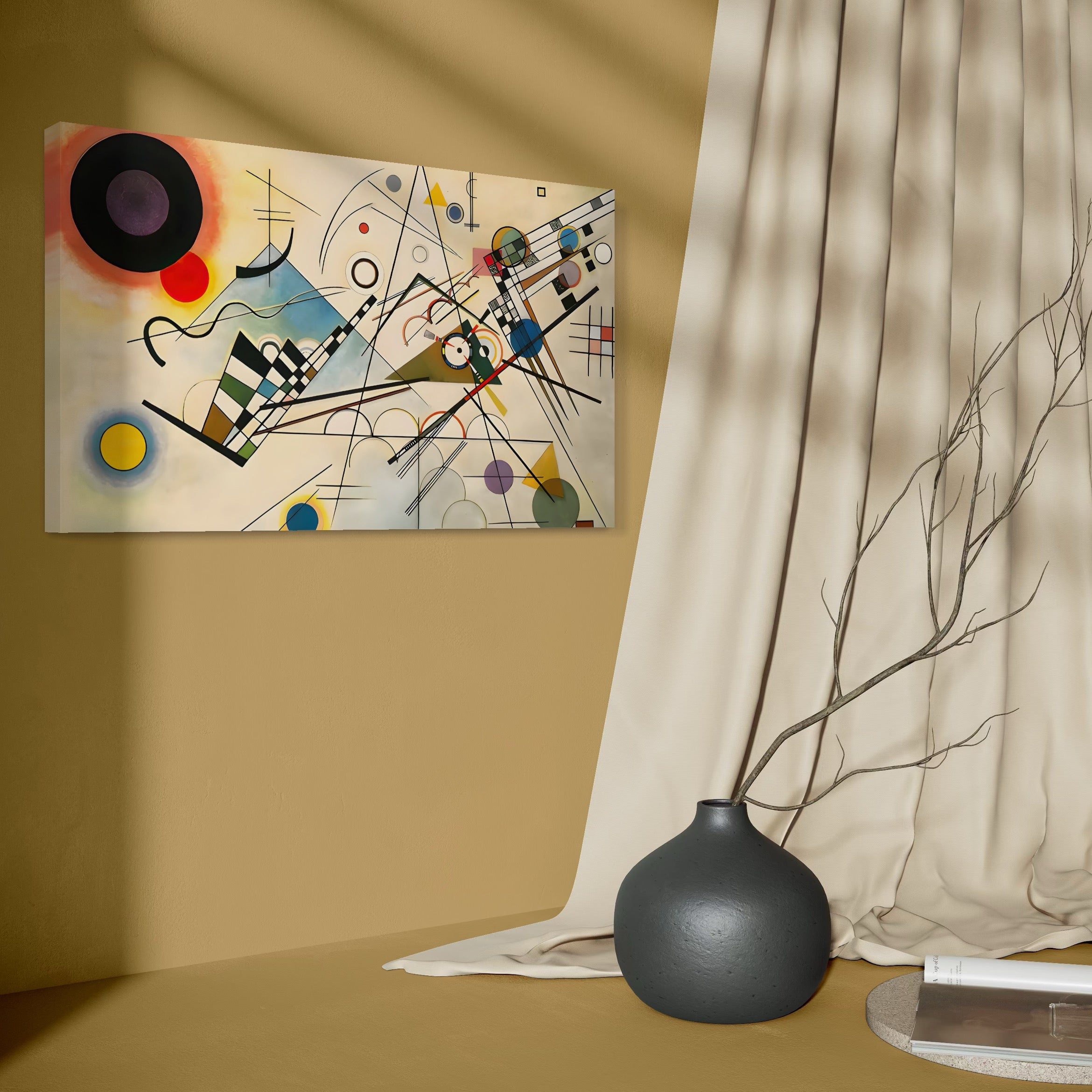 Tablou Canvas Premium LuxCanva® C1224, Abstract Paint , Relaxare, Living Room, Culori Vibrante