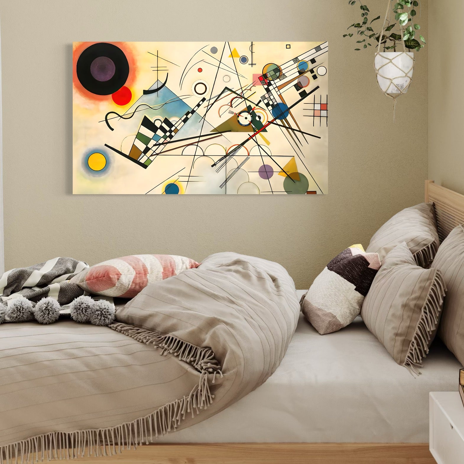 Tablou Canvas Premium LuxCanva® C1224, Abstract Paint , Relaxare, Living Room, Culori Vibrante