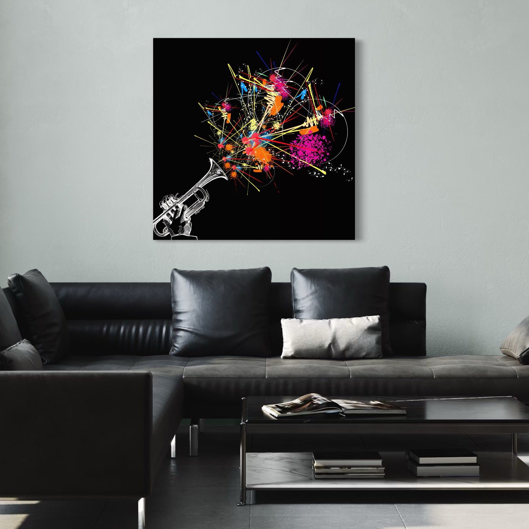 Tablou Canvas Premium LuxCanva® C1227, Sound Of Music , Culori, Decorativ, Living Room, Culori Vibrante