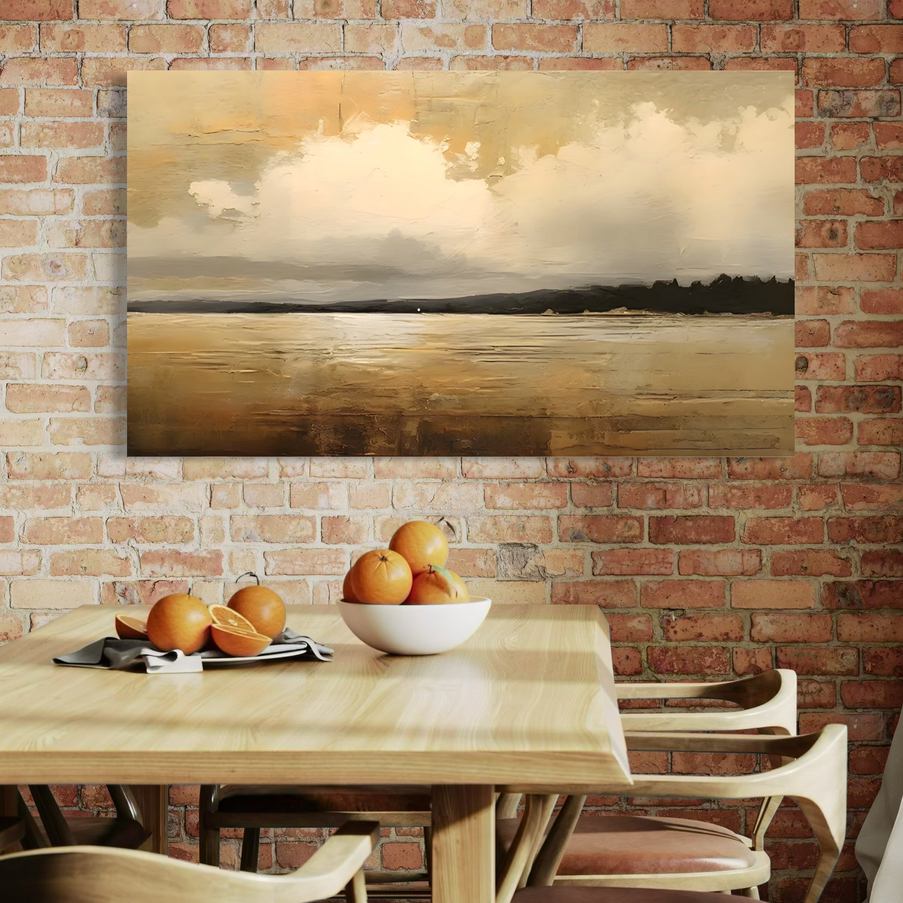 Tablou Canvas Premium LuxCanva® C1230, Sunset On The Lake , Relaxare, Living Room, Culori Vibrante