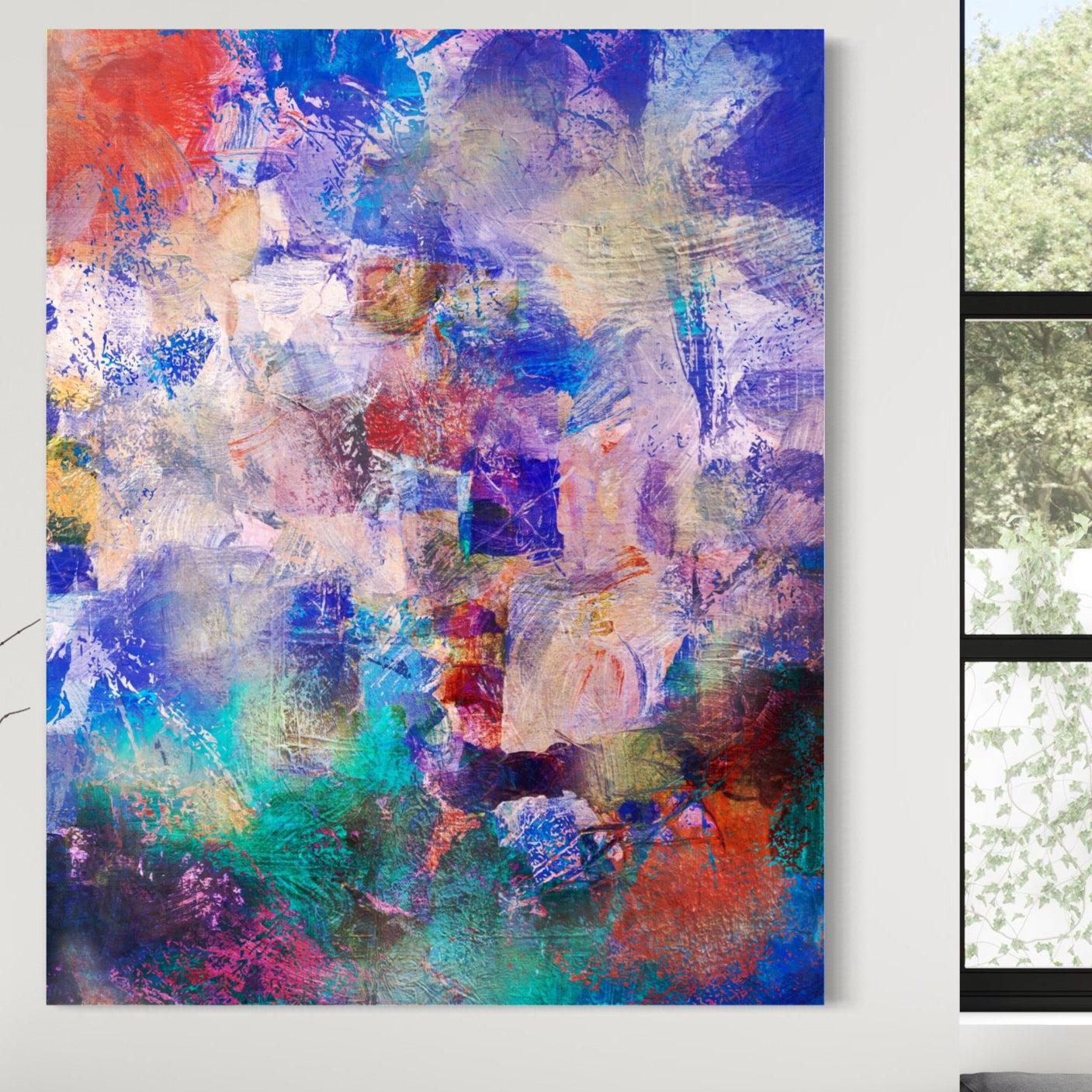 Tablou Canvas Premium LuxCanva® A1089, Multicolor , Abstract, Mixture Of Colors, Culori Vibrante