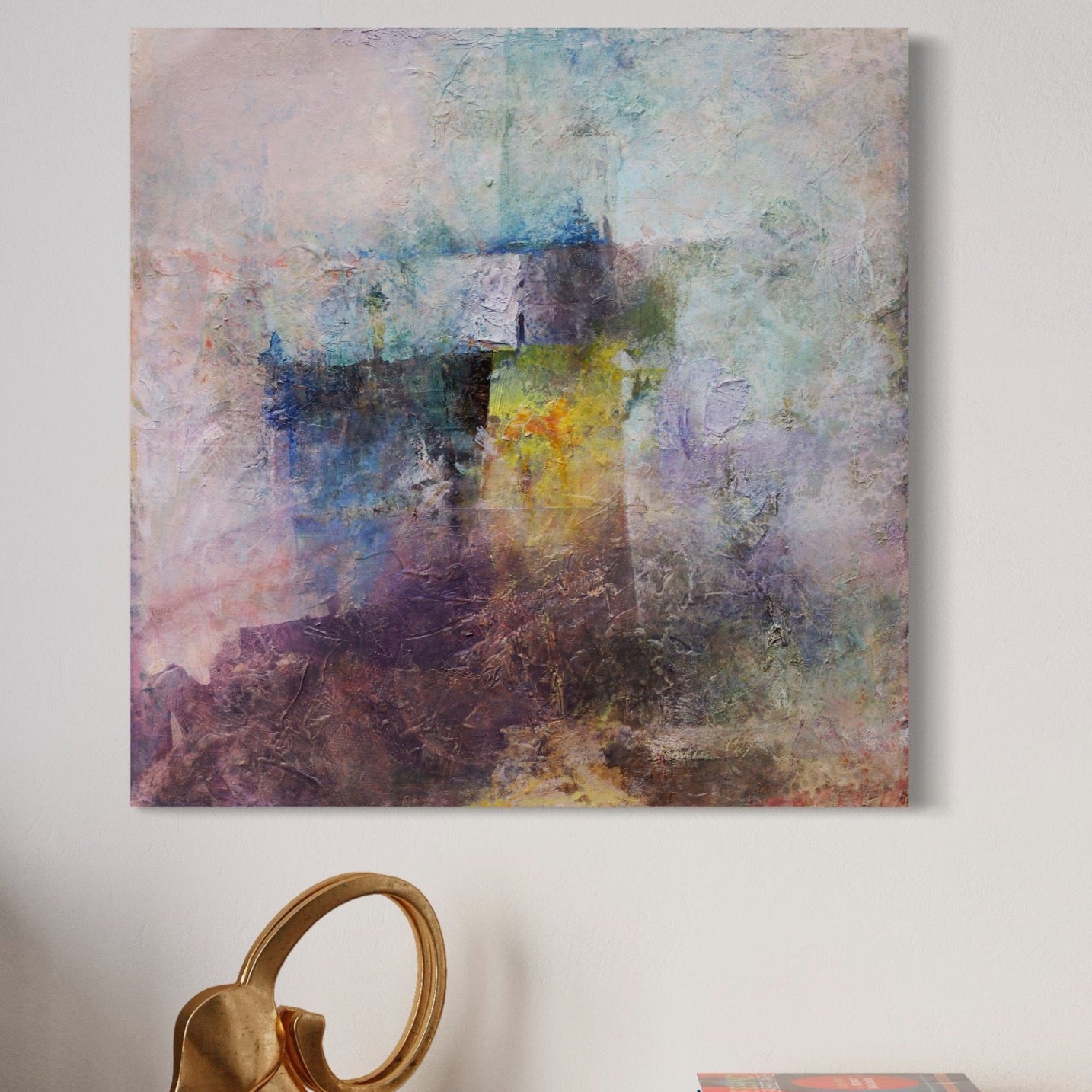 Tablou Canvas Premium LuxCanva® A1088, Colorful Purple , Abstract, Mov, Violet, Lavander, Multicolor, Culori Vibrante