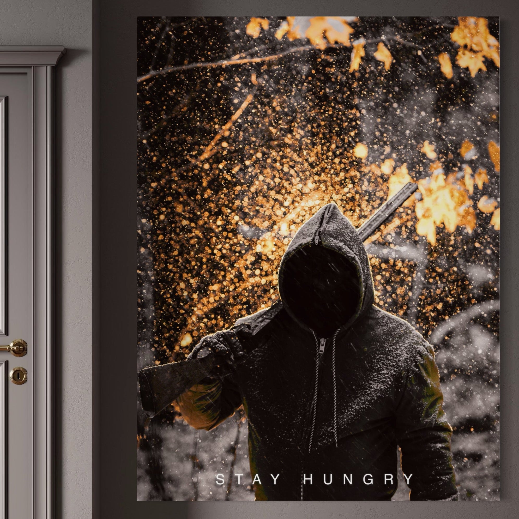 Tablou Canvas Premium LuxCanva® A1051, Stay Hungry , Strong Minded, Succes, Pozitiv, Motivational, Culori Vibrante