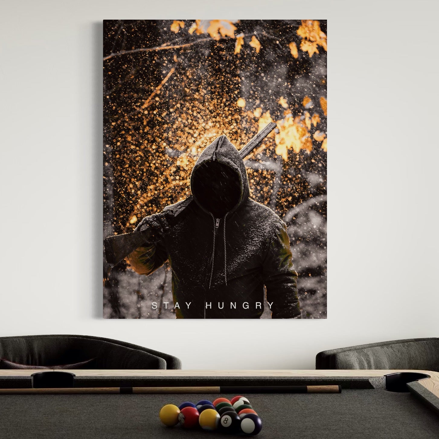 Tablou Canvas Premium LuxCanva® A1051, Stay Hungry , Strong Minded, Succes, Pozitiv, Motivational, Culori Vibrante