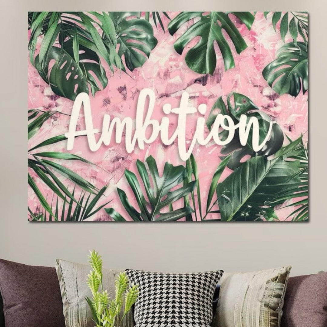 Tablou Canvas Premium LuxCanva® F1017, Ambitie Infloritoare , Natura, Putere, Determinare, Tropical, Fresh, Living, Birou, Culori vibrante