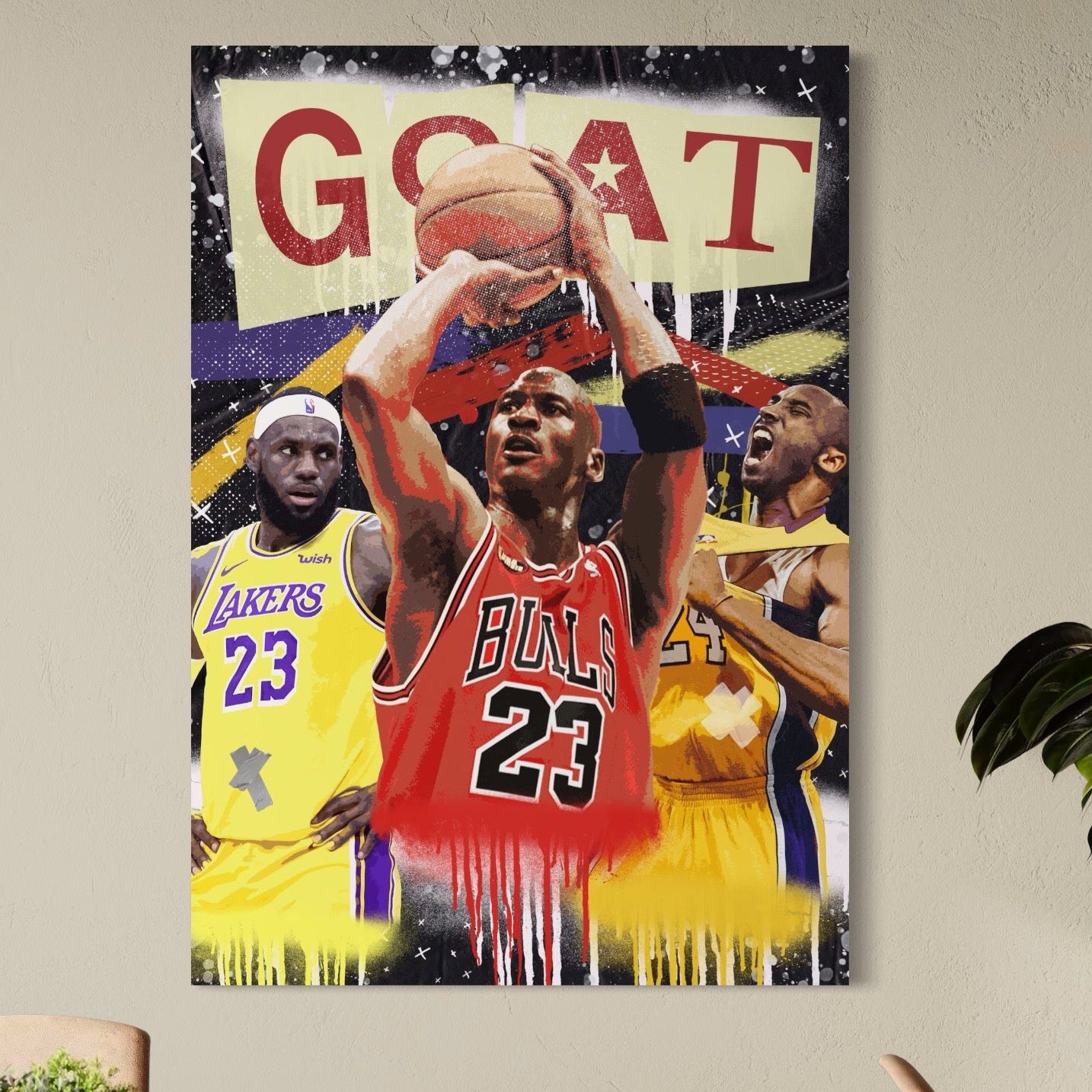 Tablou Canvas Premium LuxCanva® A1024, Michael Jordan , Decorativ, Sportiv, Baschet, Campion, Culori Vibrante