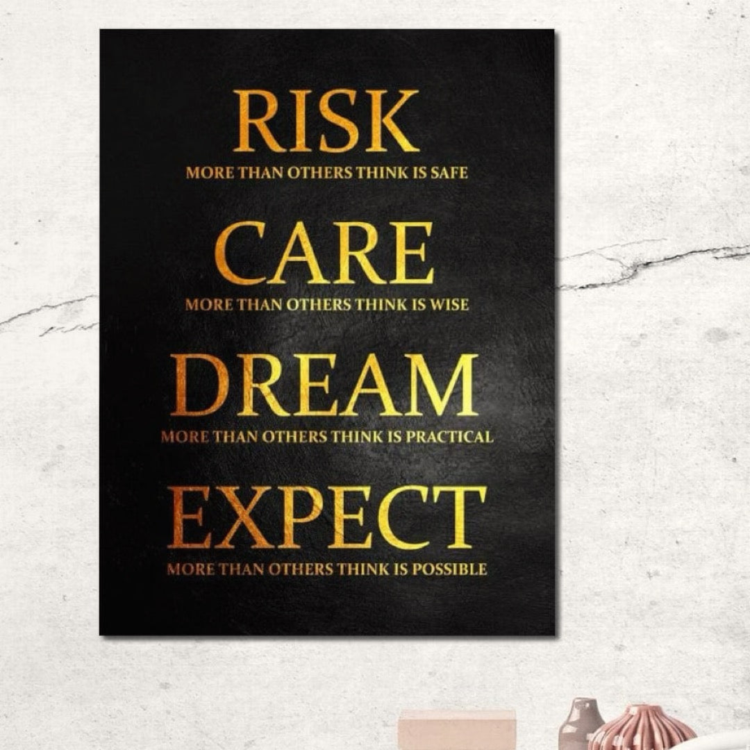 Tablou Canvas Premium LuxCanva® F1035, Mentalitatea Unui Invingator , Motivatie, Visare, Risc, Compasiune, Living Room, Birou, Culori vibrante