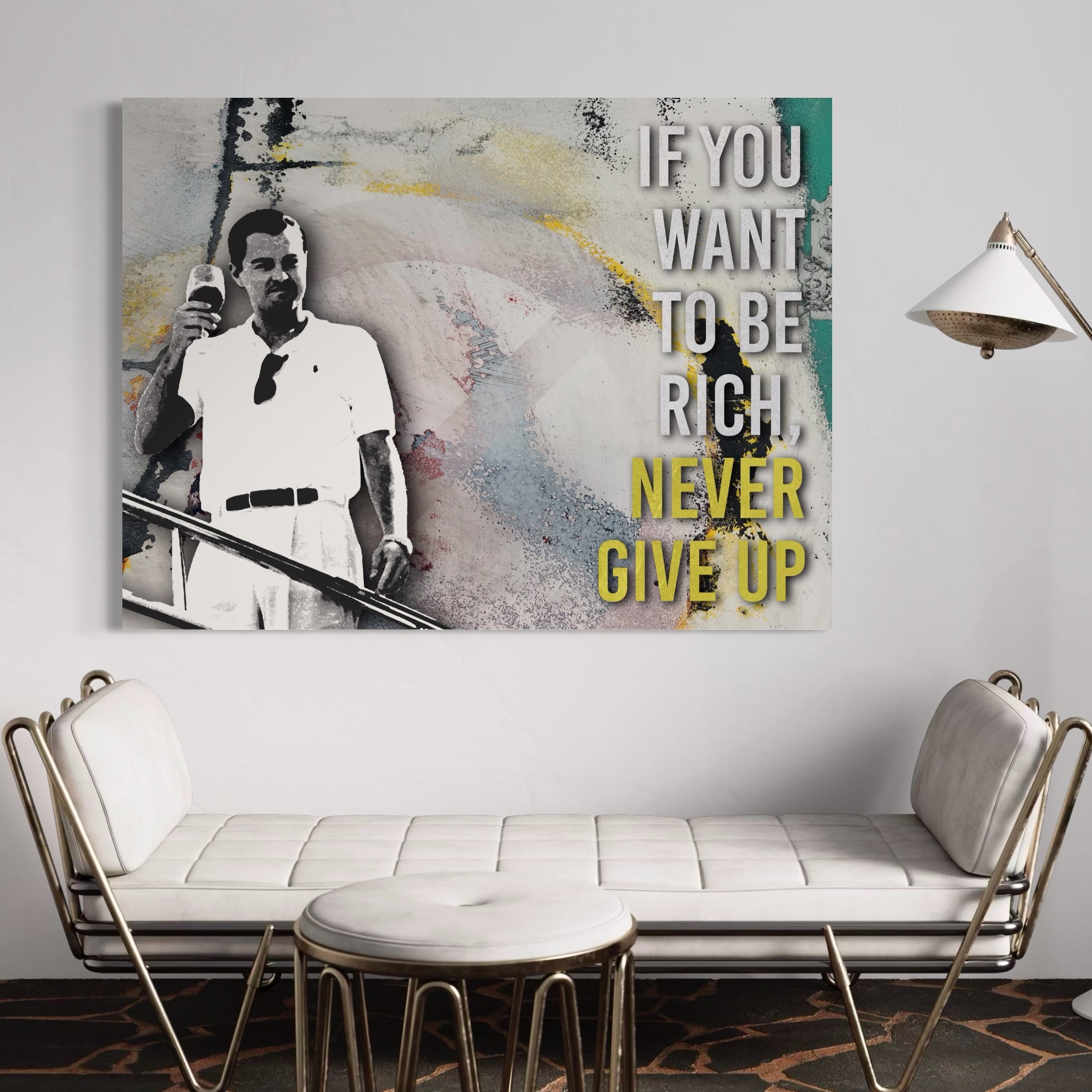 Tablou Canvas Premium LuxCanva® A1045, Leonardo DiCaprio , Actor, Oscar, Film, Culori Vibrante