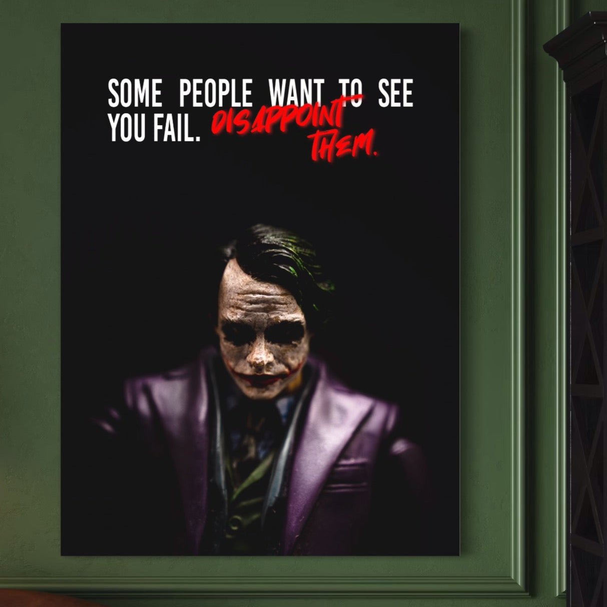 Tablou Canvas Premium LuxCanva® A1035, Joker , Film, Drama, Thriller, Motivational, Culori Vibrante