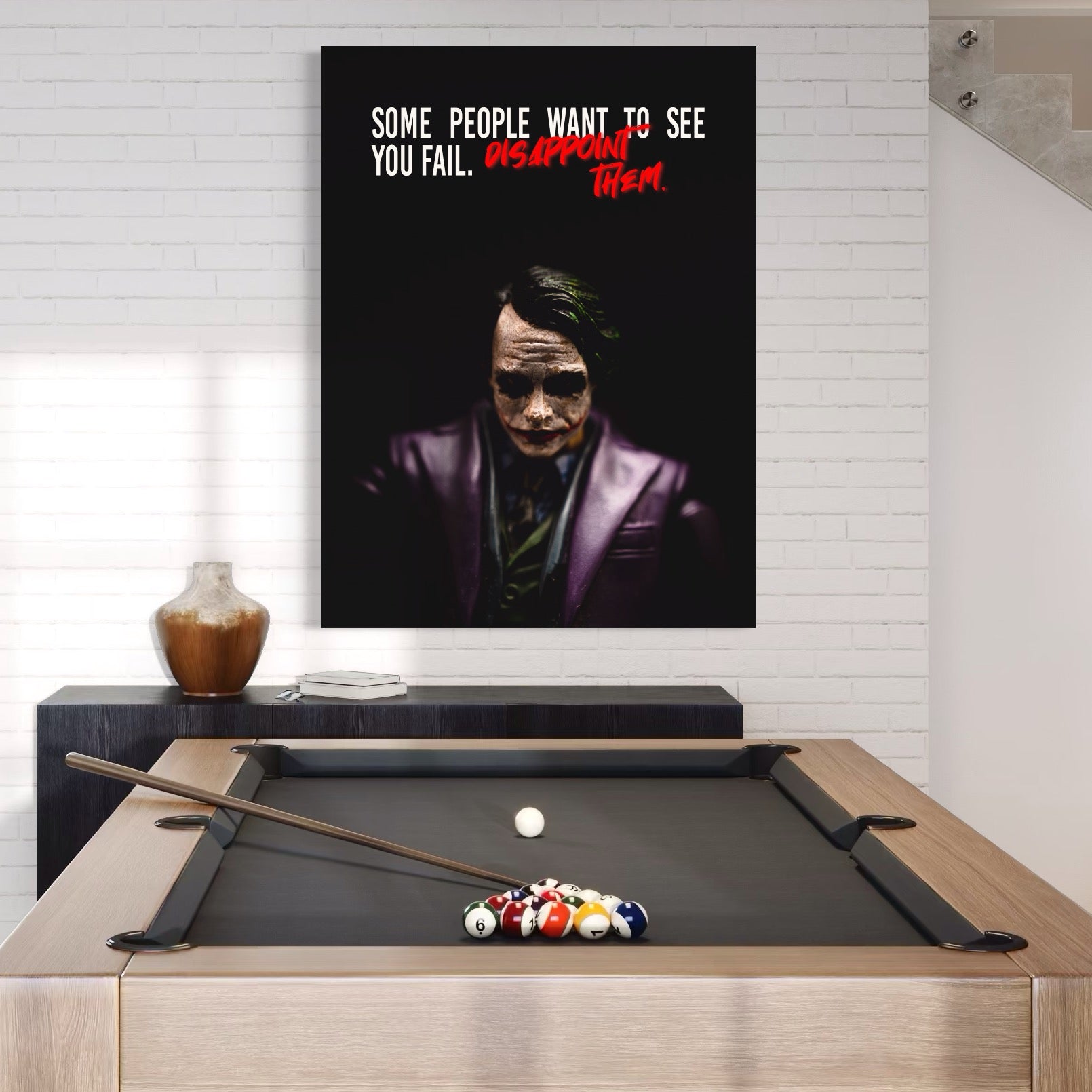 Tablou Canvas Premium LuxCanva® A1035, Joker , Film, Drama, Thriller, Motivational, Culori Vibrante