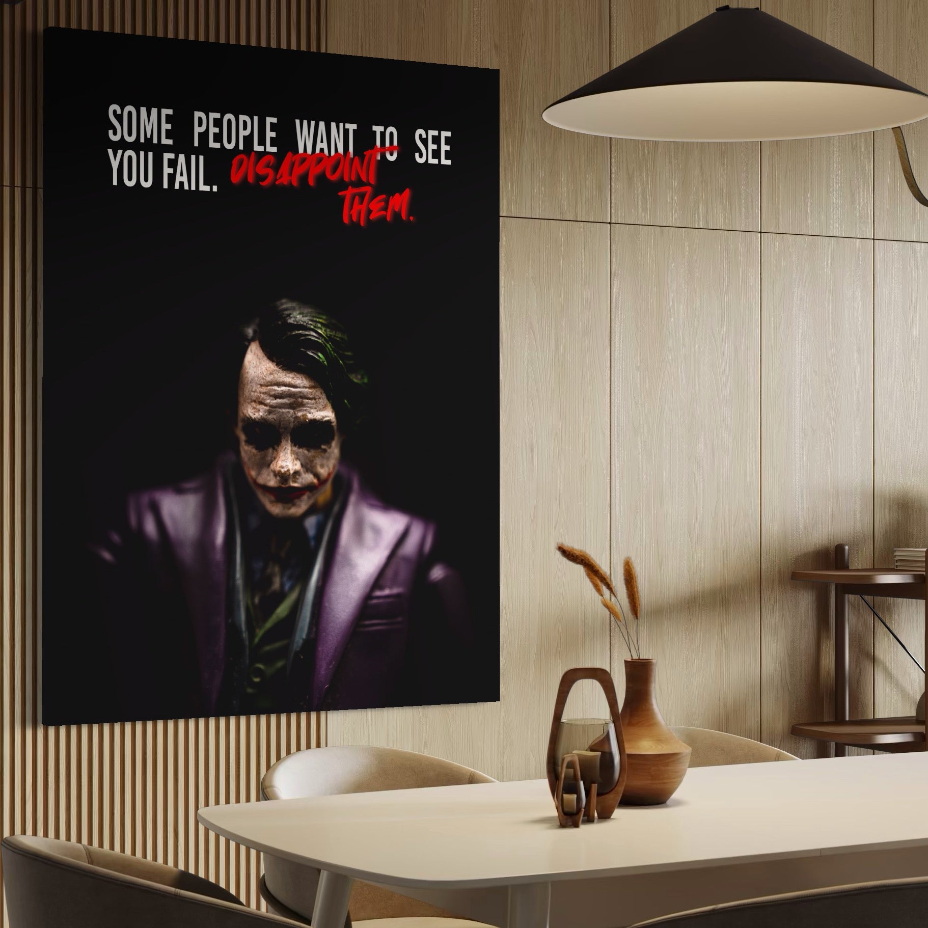 Tablou Canvas Premium LuxCanva® A1035, Joker , Film, Drama, Thriller, Motivational, Culori Vibrante