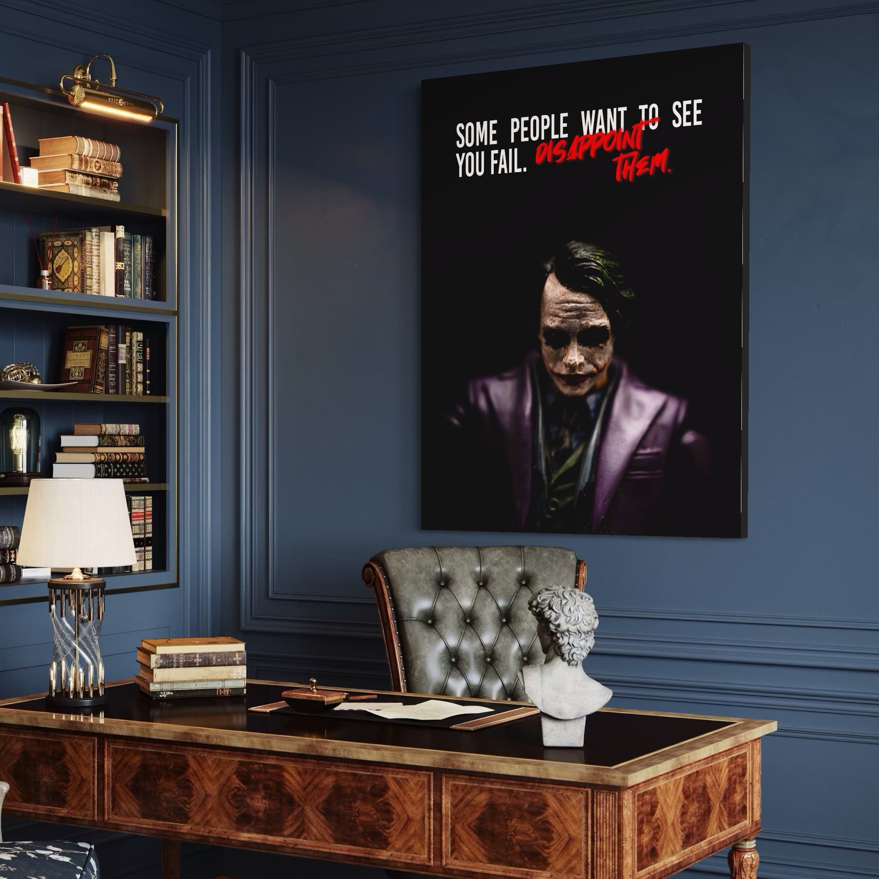 Tablou Canvas Premium LuxCanva® A1035, Joker , Film, Drama, Thriller, Motivational, Culori Vibrante