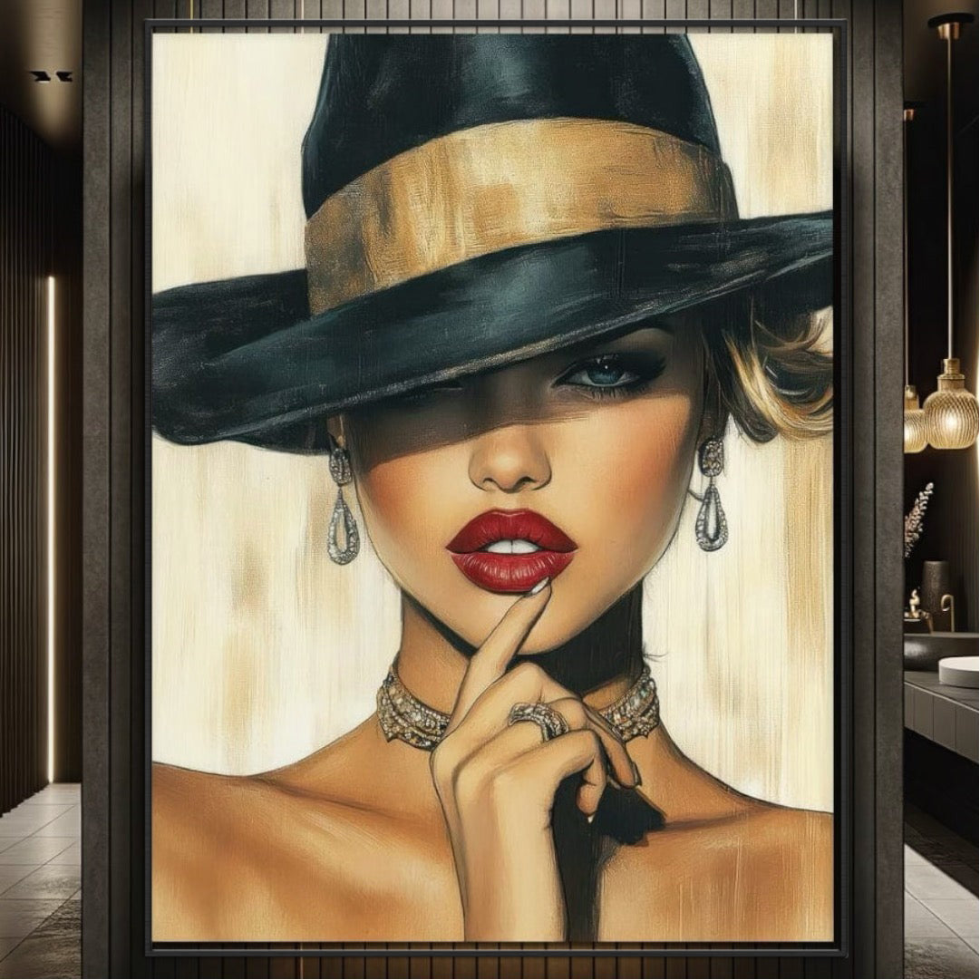 Leinwand Premium Canvas Wandkunst, LuxCanva® G1051, Schönheit gebrochen, Kontrast, Gold, Textur, Abstrakt, Blick, Glühen, Glühen, Chip, Emotion, Wohnen, Schlafzimmer