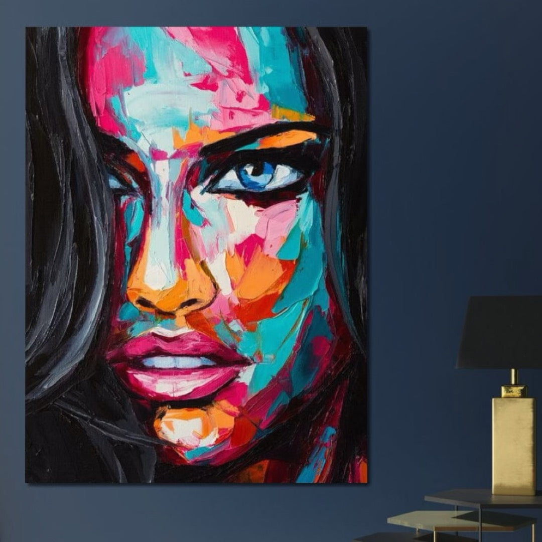 Tablou Canvas Premium LuxCanva® GL1065, Privire Hipnotica , Pictura, Abstract, Portret, Impact, Vizual, Ochi, Patrunzatori, Frumusete, Living, Dormitor