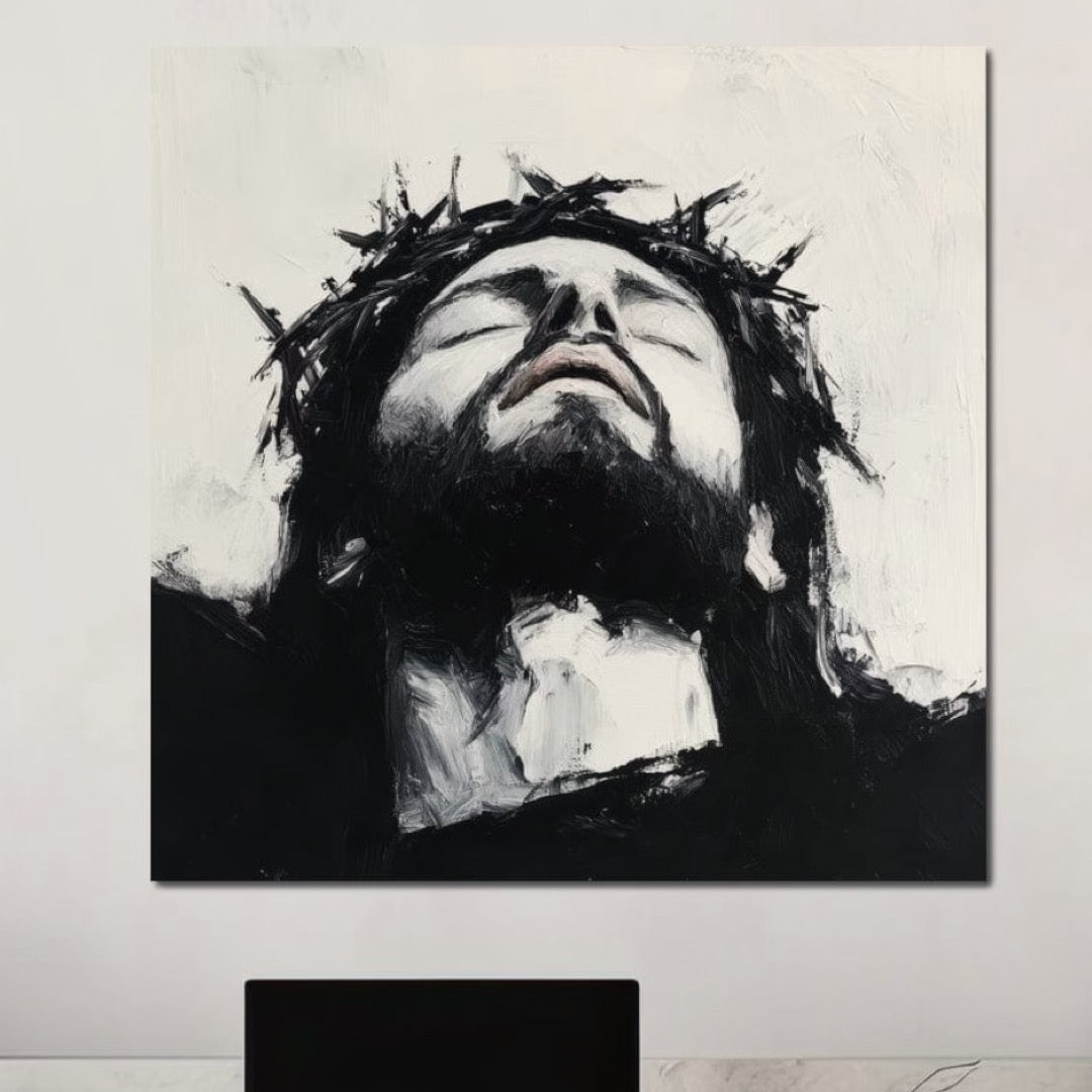 Tablou Canvas Premium LuxCanva® H1003, Durere si Mantuire , Divin, Durere, Coroana, Speranta, Iubire, Spritualitate, Spini, Living, Dormitor