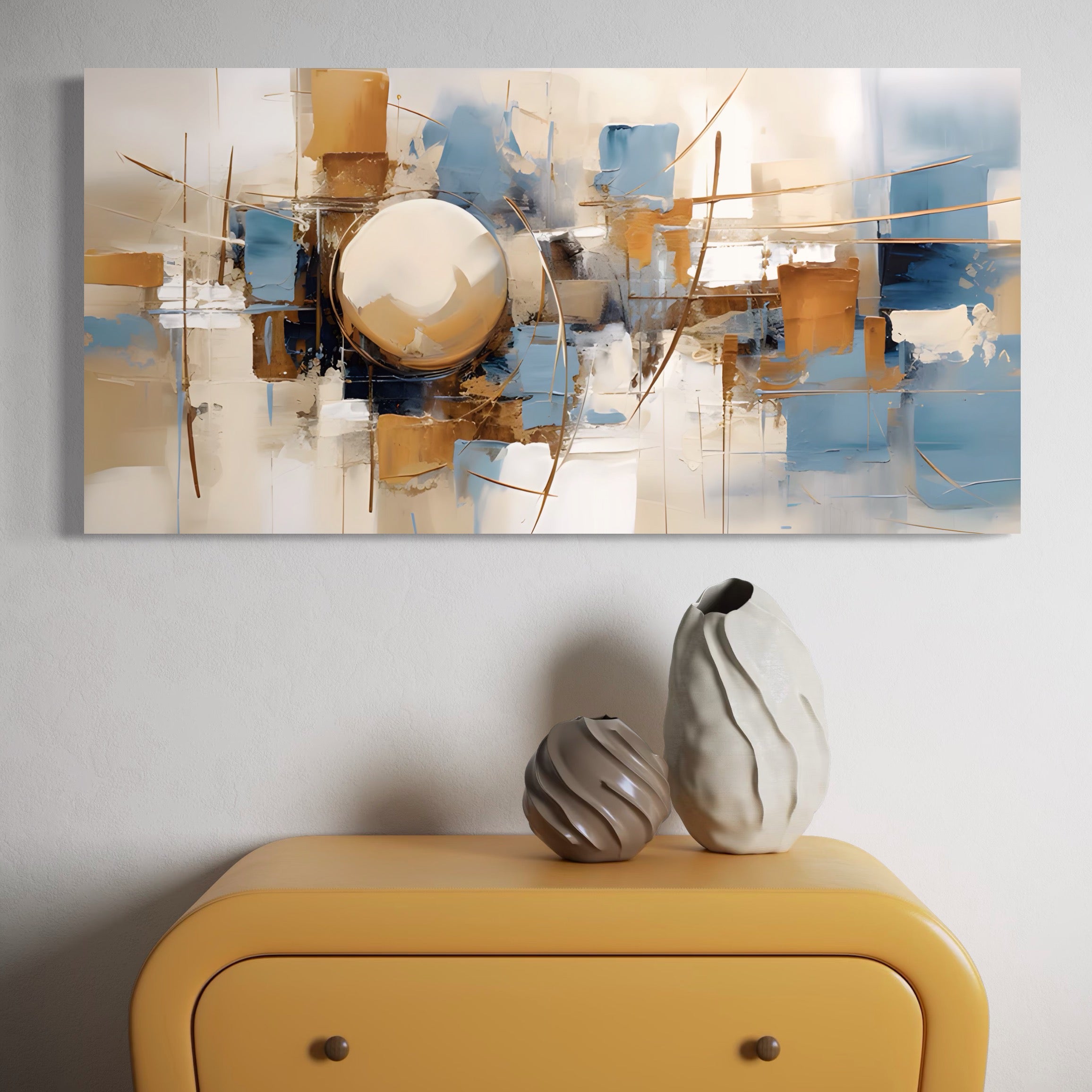 Tablou Canvas Premium LuxCanva® A1389, Sfera , Living, Univers, Decorativ, Arta Moderna, Dormitor, Culori Vibrante