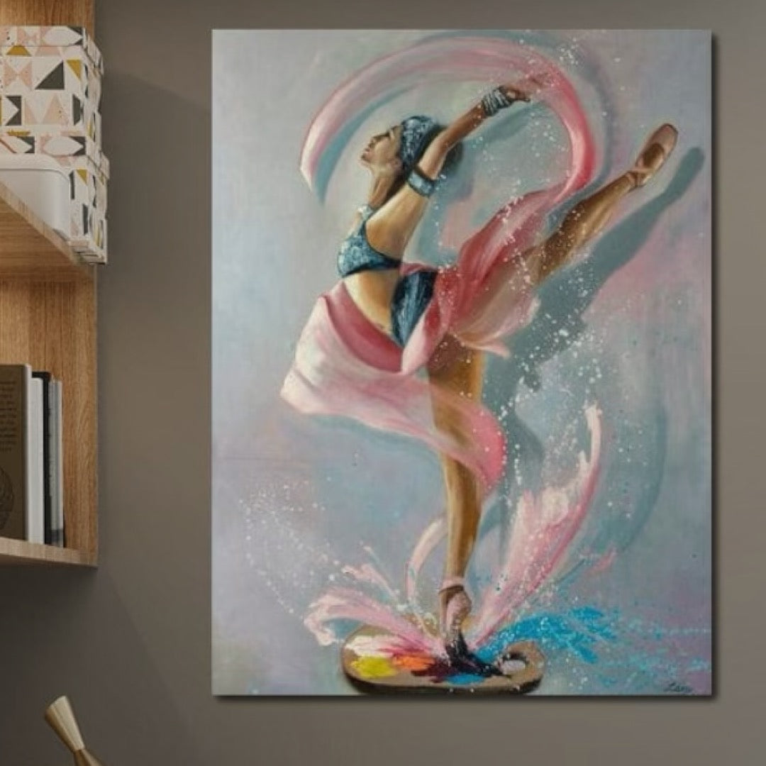 Tablou Canvas Premium, LuxCanva® G1078, Arta Baletului, Gratie, Dans, Scena, Spectacol, Dinamism, Vis, Balerina, Sport, Miscare, Living, Dormitor