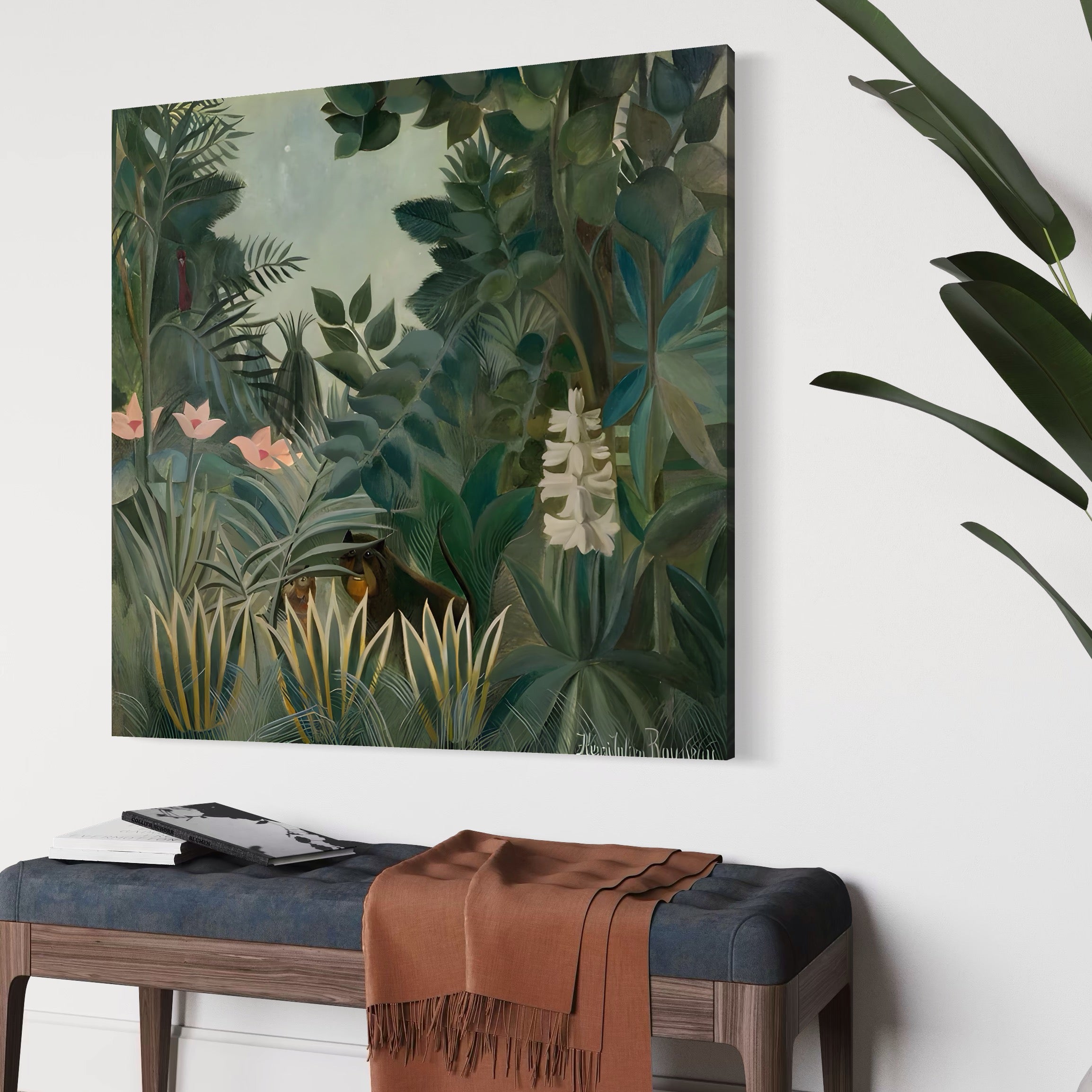 Tablou Canvas Premium LuxCanva® A1398, Primavara In Padure , Room, Animale, Zambila, Lalele, Natura, Living, Culori Vibrante