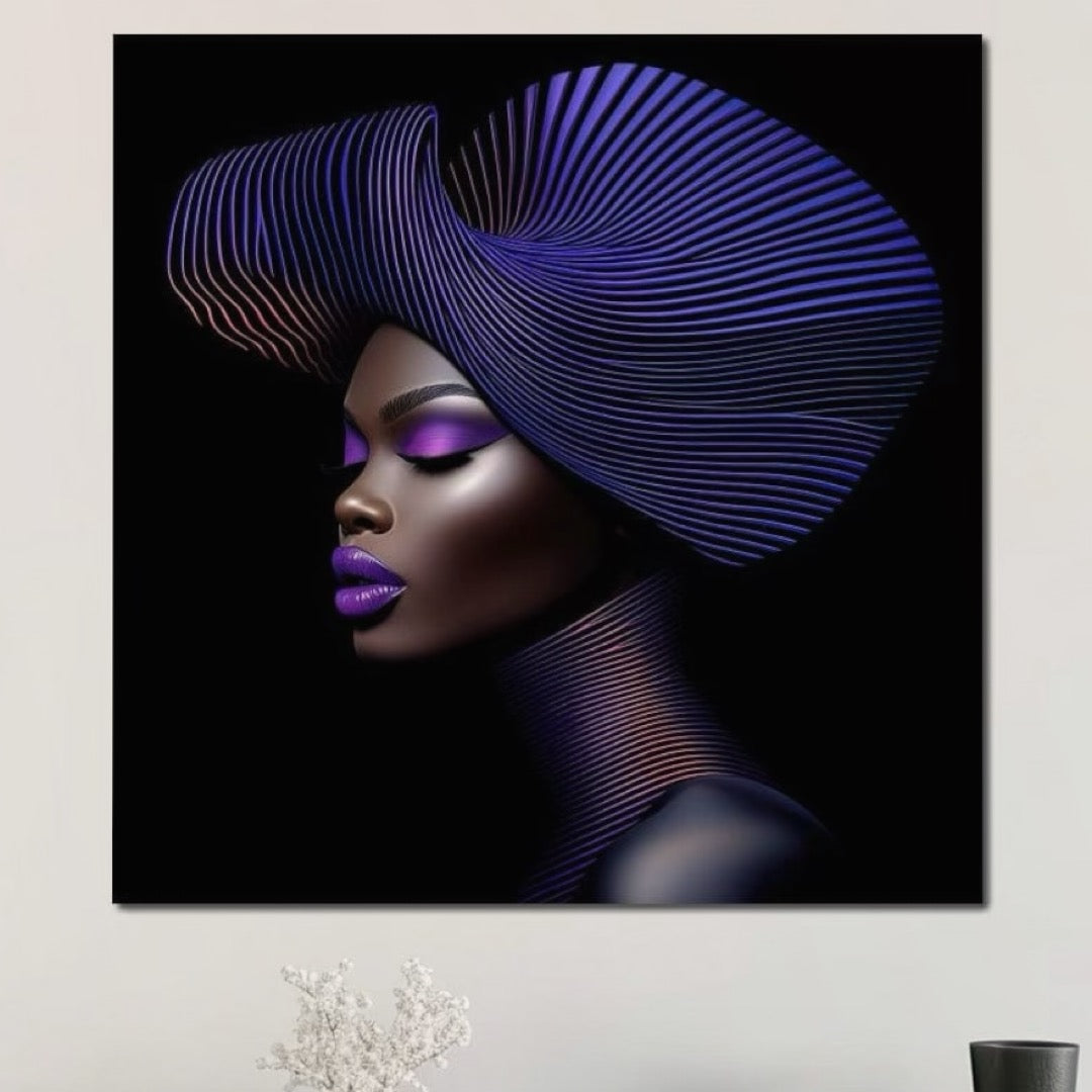 Tablou Canvas Premium, LuxCanva® G1094, Eleganta Futurista,  Estetica, Futurist, Senzualitate, Fashion, Contrast, Diva, Podium, Living, Dormitor