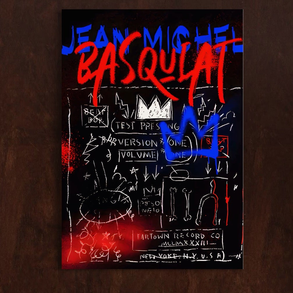 Tablou Canvas Premium LuxCanva® A1407, Jean-Michel Basquiat , Room, Artist, Graffiti SAMO, Arta Stradala, Living, Culori Vibrante