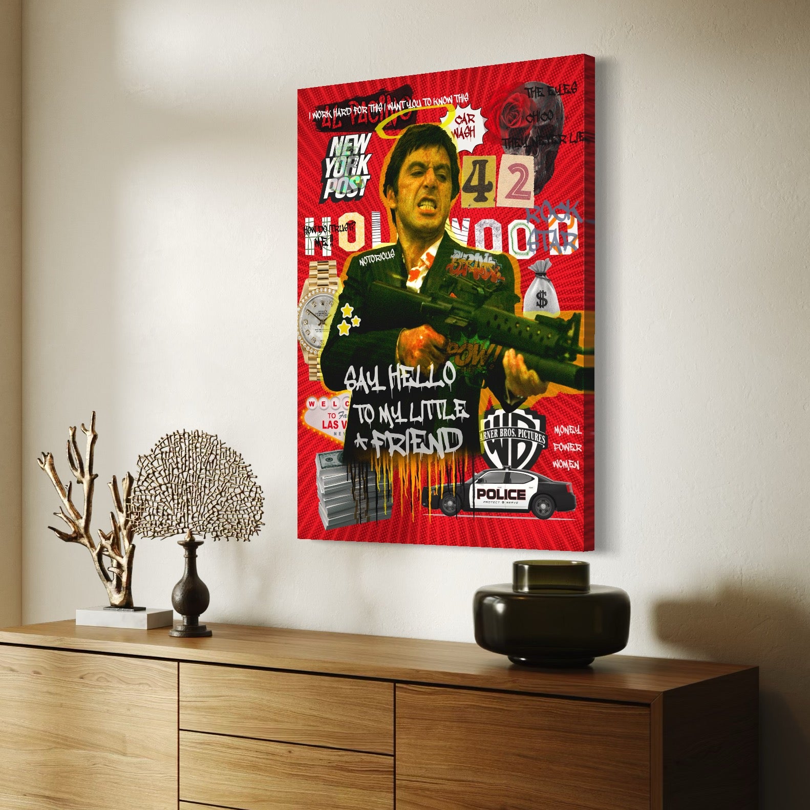 Tablou Canvas Premium, LuxCanva® A1019, Alfredo Pacino, Decorativ, Actor, Vedete, Film, Culori Vibrante