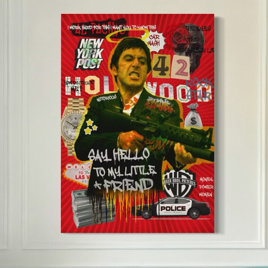 Tablou Canvas Premium, LuxCanva® A1019, Alfredo Pacino, Decorativ, Actor, Vedete, Film, Culori Vibrante