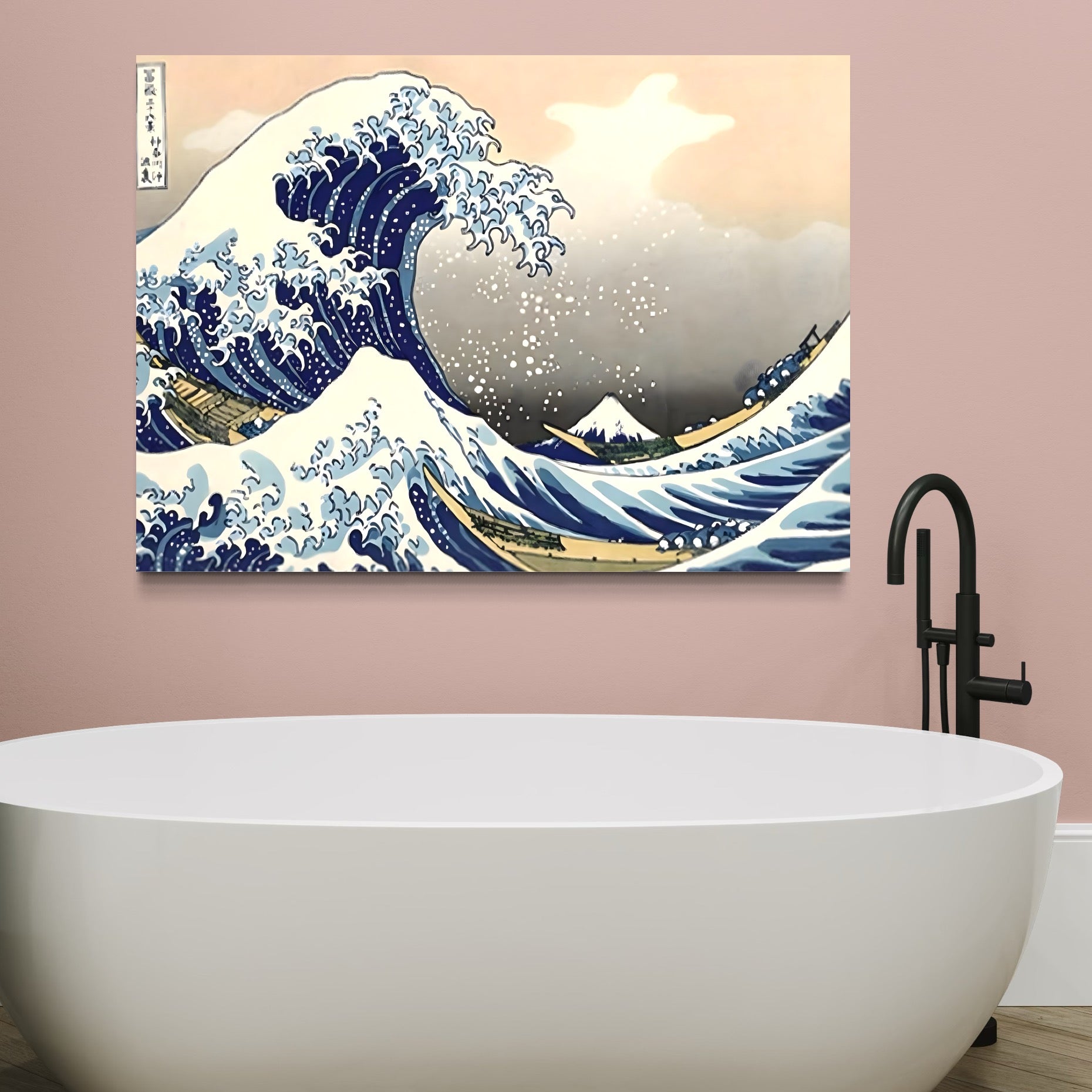 Tablou Canvas Premium, LuxCanva® C1252, Surfing Waves, Relaxare, Living Room, Kids Room Culori Vibrante