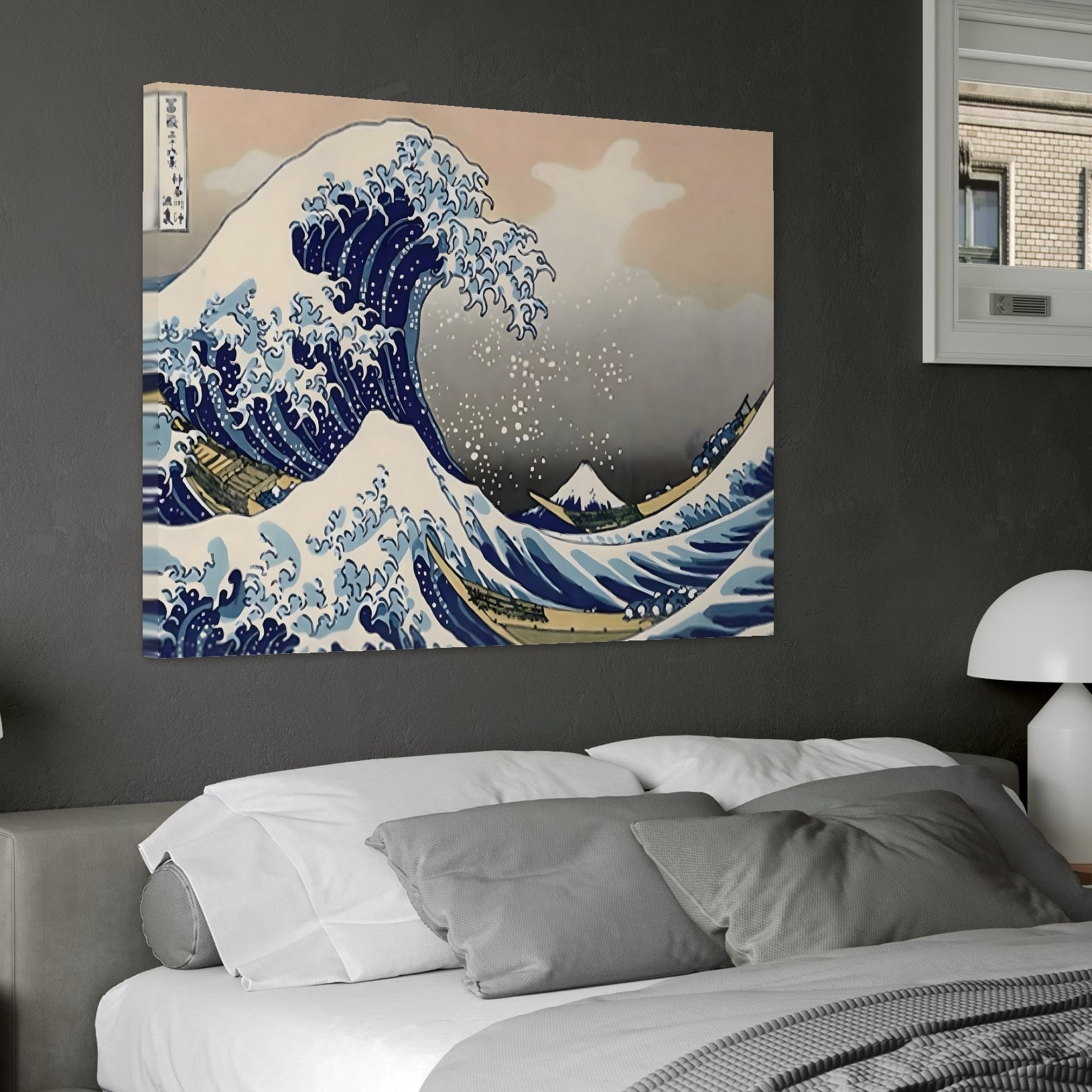 Tablou Canvas Premium, LuxCanva® C1252, Surfing Waves, Relaxare, Living Room, Kids Room Culori Vibrante