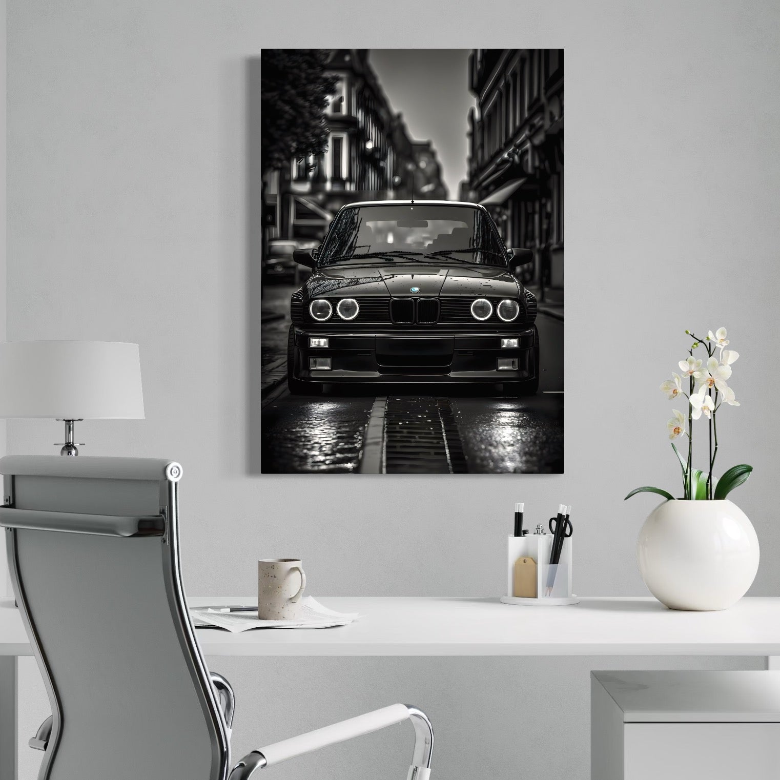 Tablou Canvas Premium, LuxCanva® C1256, Fancy BMW Car, Relaxare, Game Room, Culori Vibrante