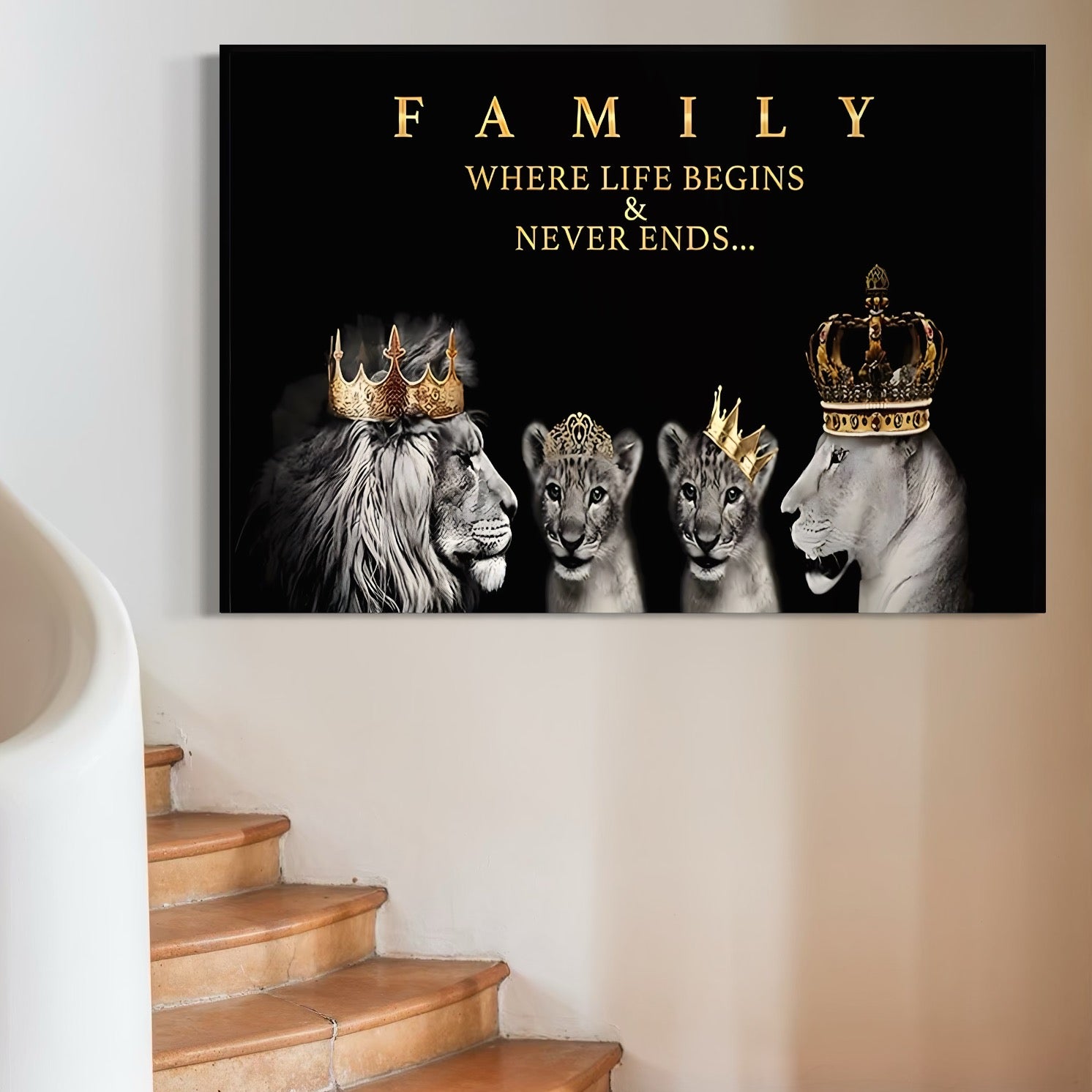 Tablou Canvas Premium, LuxCanva® C1264, The Family Portrait, Relaxare, Unity, Portrait, Living Room, Culori Vibrante