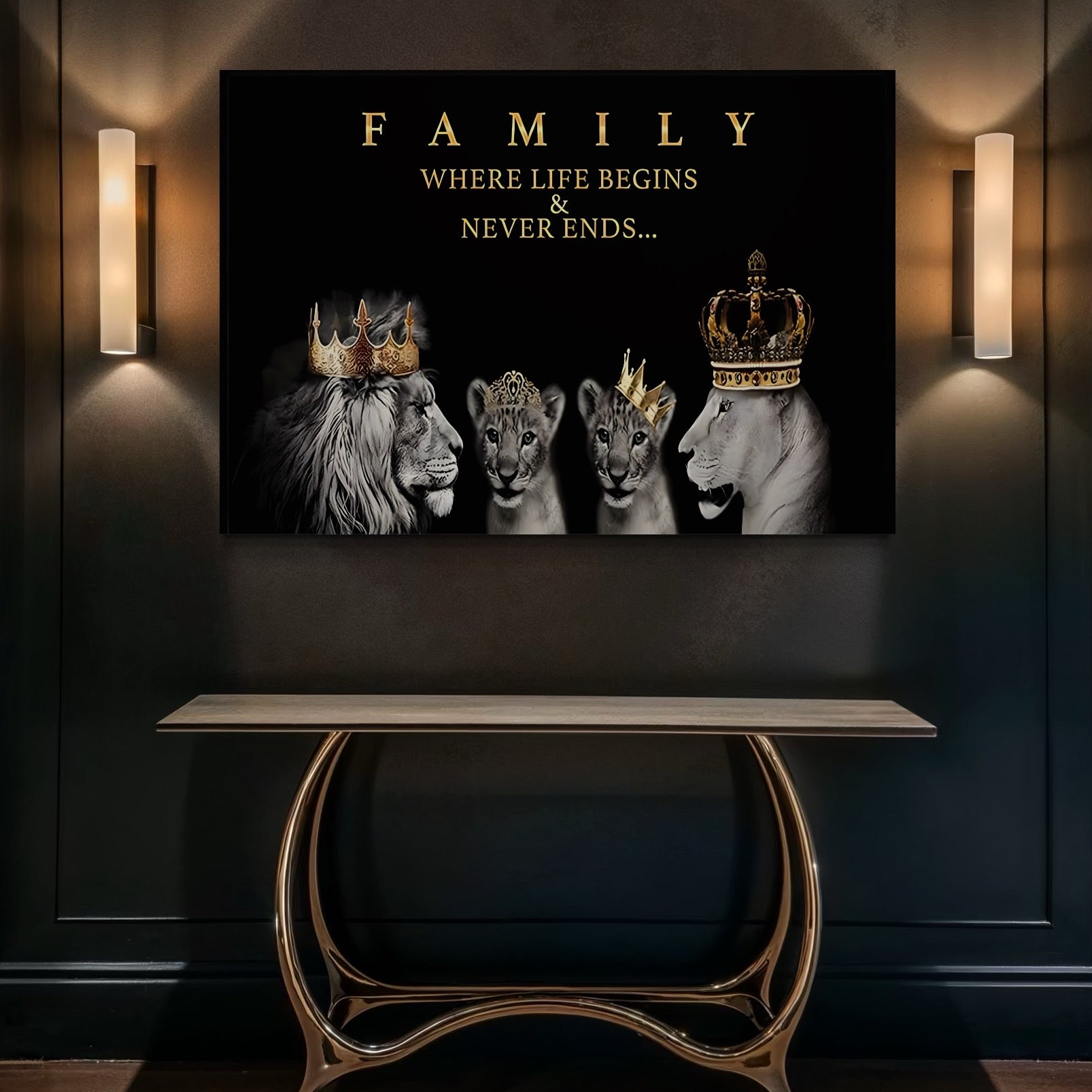 Tablou Canvas Premium, LuxCanva® C1264, The Family Portrait, Relaxare, Unity, Portrait, Living Room, Culori Vibrante