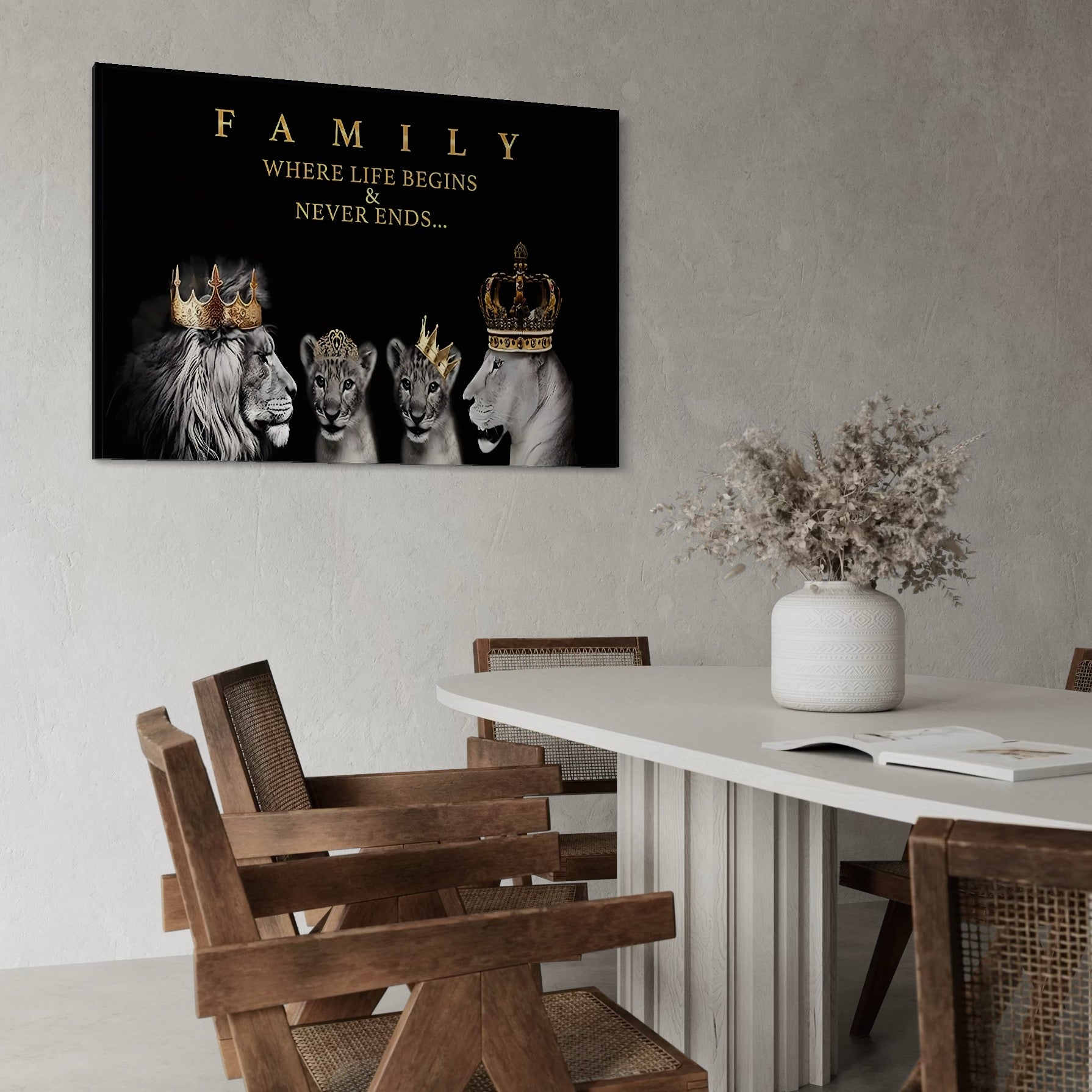 Tablou Canvas Premium, LuxCanva® C1264, The Family Portrait, Relaxare, Unity, Portrait, Living Room, Culori Vibrante
