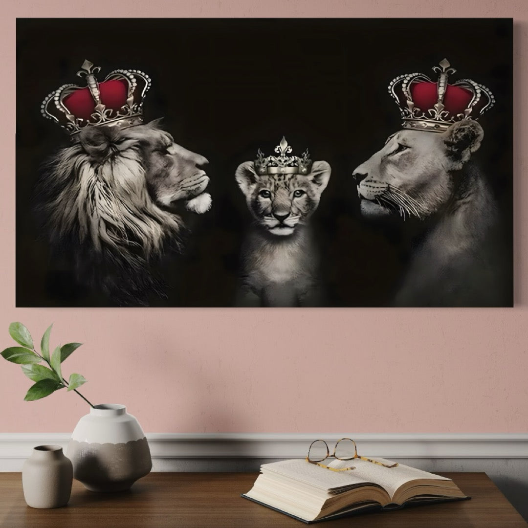 Tablou Canvas Premium, LuxCanva® C1267, Family Protection, Relaxare, Love, Heart, Protection, Living Room, Culori Vibrante