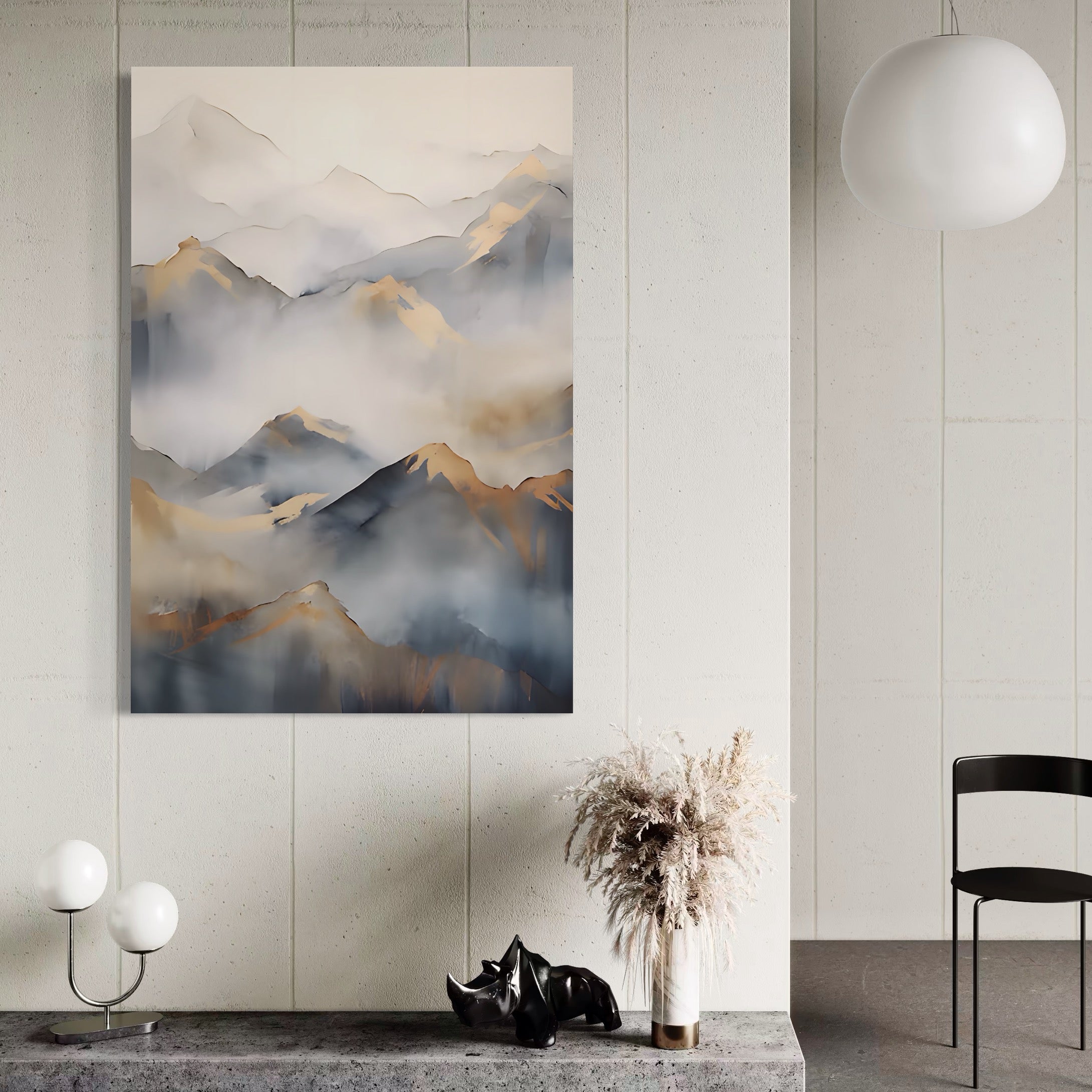 Tablou Canvas Premium LuxCanva® A1446, Munti Aurii ,  Room, Decorativ, Crestele Muntilor, Natura, Peisaj, Living, Culori Vibrante