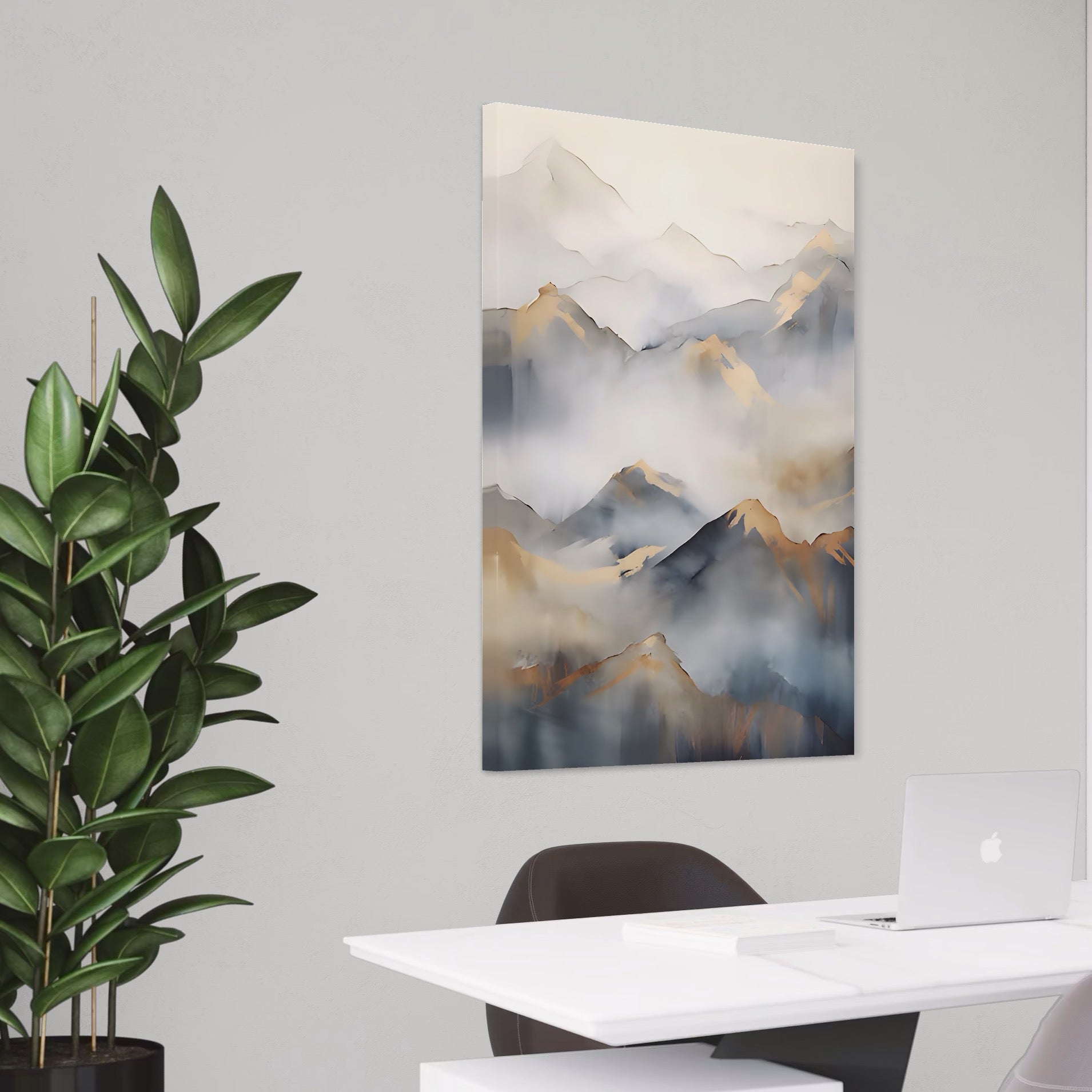 Tablou Canvas Premium LuxCanva® A1446, Munti Aurii ,  Room, Decorativ, Crestele Muntilor, Natura, Peisaj, Living, Culori Vibrante