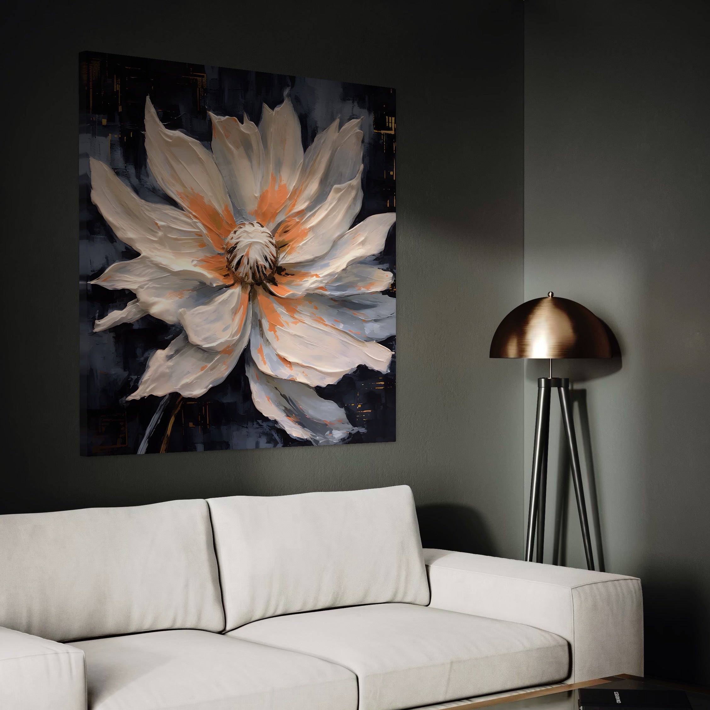 Tablou Canvas Premium LuxCanva® A1457, Viziune Florala,  Decorativ, Living, Planta, Petale, Natura, Infloritor, Culori Vibrante