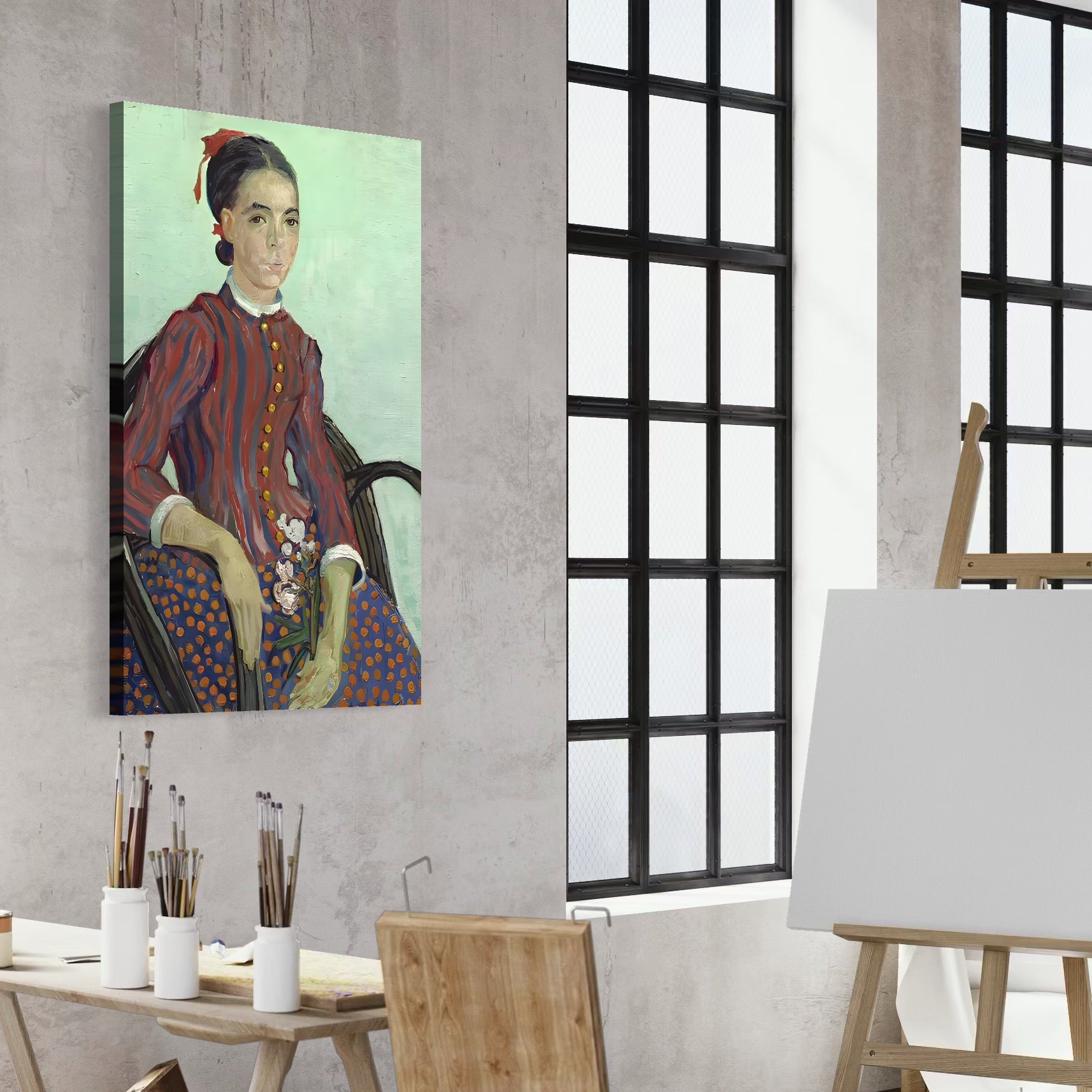 Tablou Canvas Premium LuxCanva® A1462, La Mousme , Galerie De Arta, Van Gogh, Artist, Celebritate, Opera, Room, Culori Vibrante