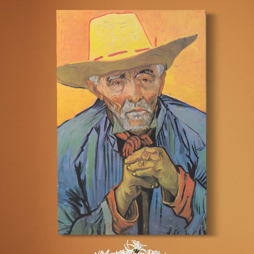 Tablou Canvas Premium LuxCanva® A1466, Portrait Of Patience Escalier , Living, Opera De Arta, Van Gogh, Artist, Portret, Galerie, Culori Vibrante