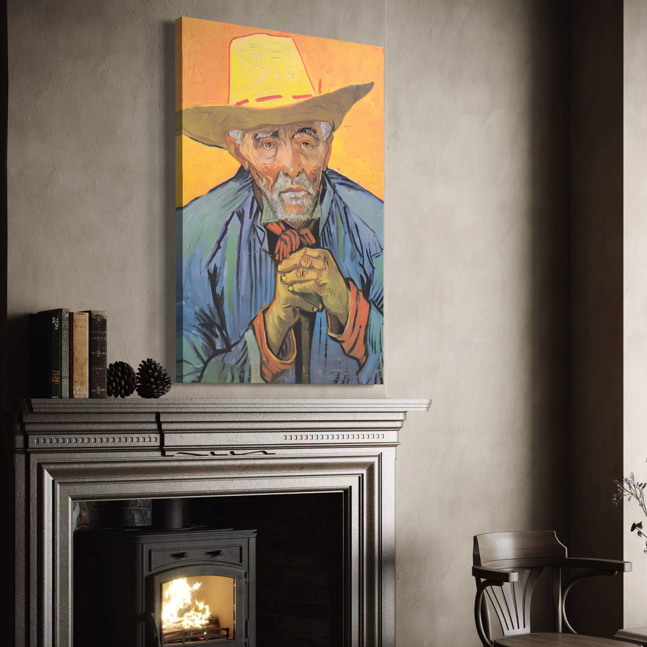 Tablou Canvas Premium LuxCanva® A1466, Portrait Of Patience Escalier , Living, Opera De Arta, Van Gogh, Artist, Portret, Galerie, Culori Vibrante