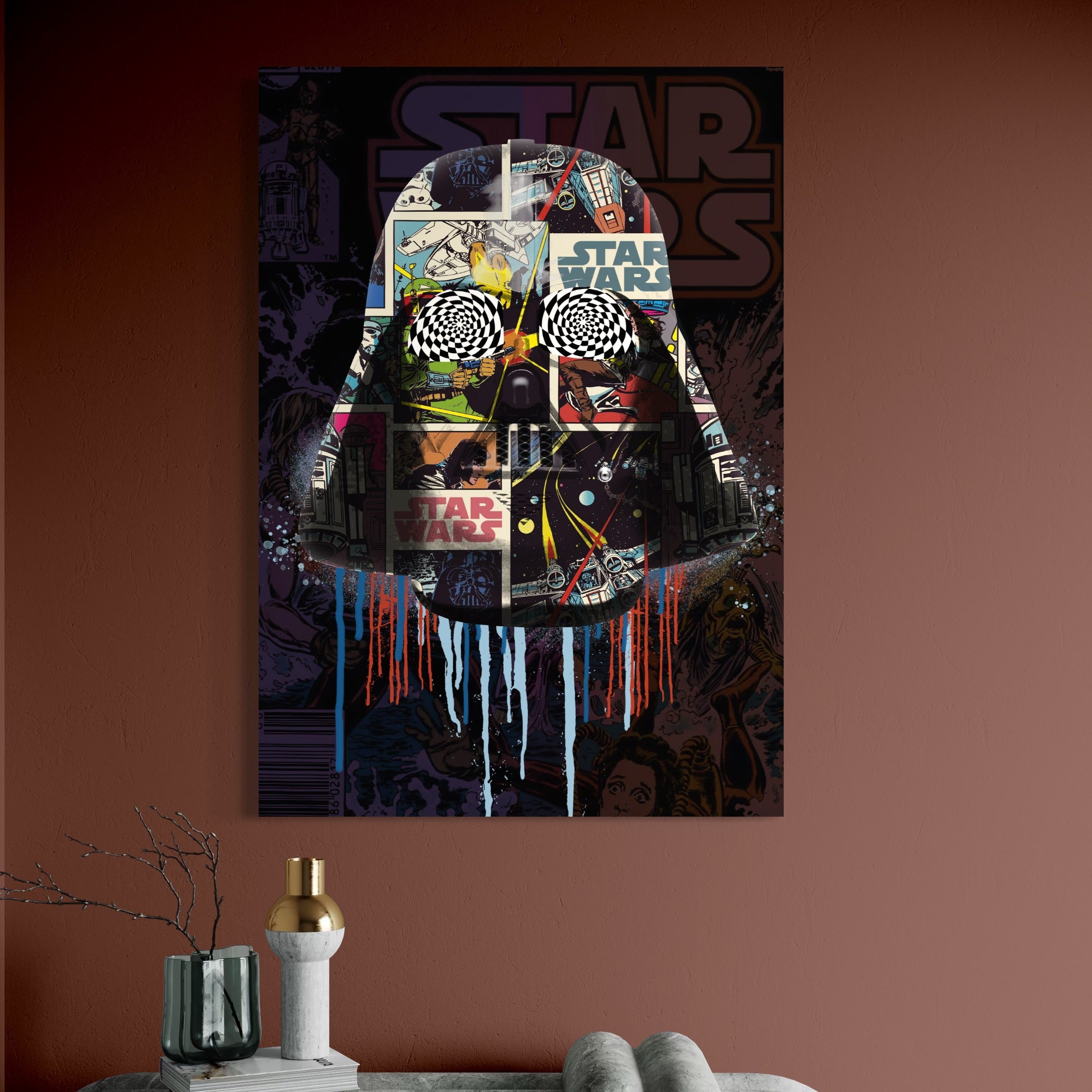 Tablou Canvas Premium, LuxCanva® B1013, Star Wars, Serial, Disney, Univers, Darth Vader, Culori Vibrante
