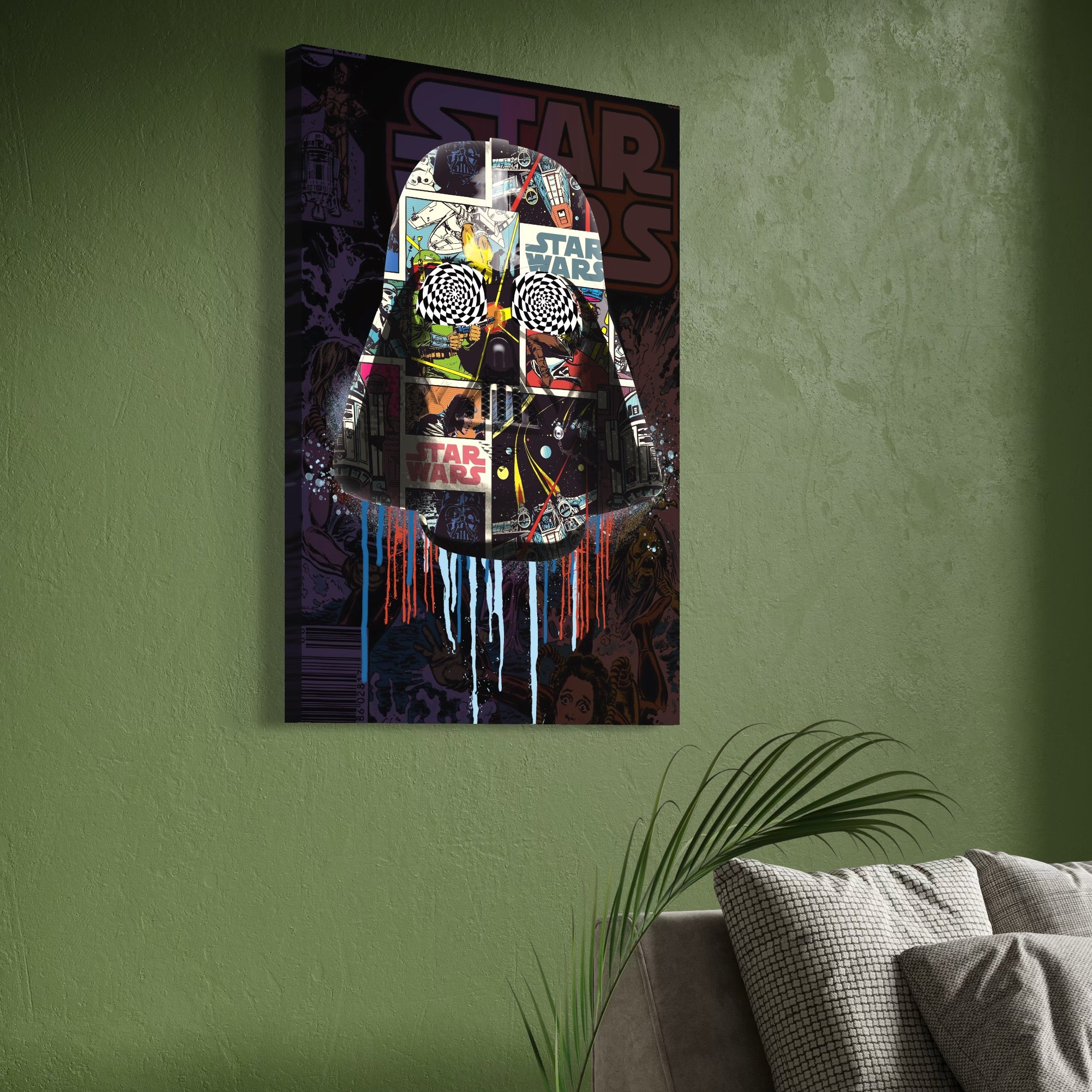 Tablou Canvas Premium, LuxCanva® B1013, Star Wars, Serial, Disney, Univers, Darth Vader, Culori Vibrante