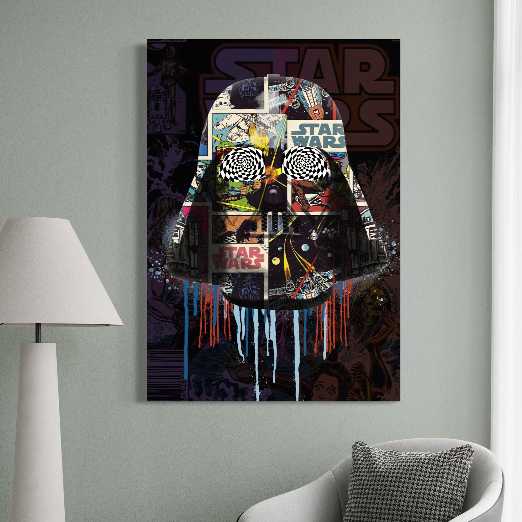Tablou Canvas Premium, LuxCanva® B1013, Star Wars, Serial, Disney, Univers, Darth Vader, Culori Vibrante