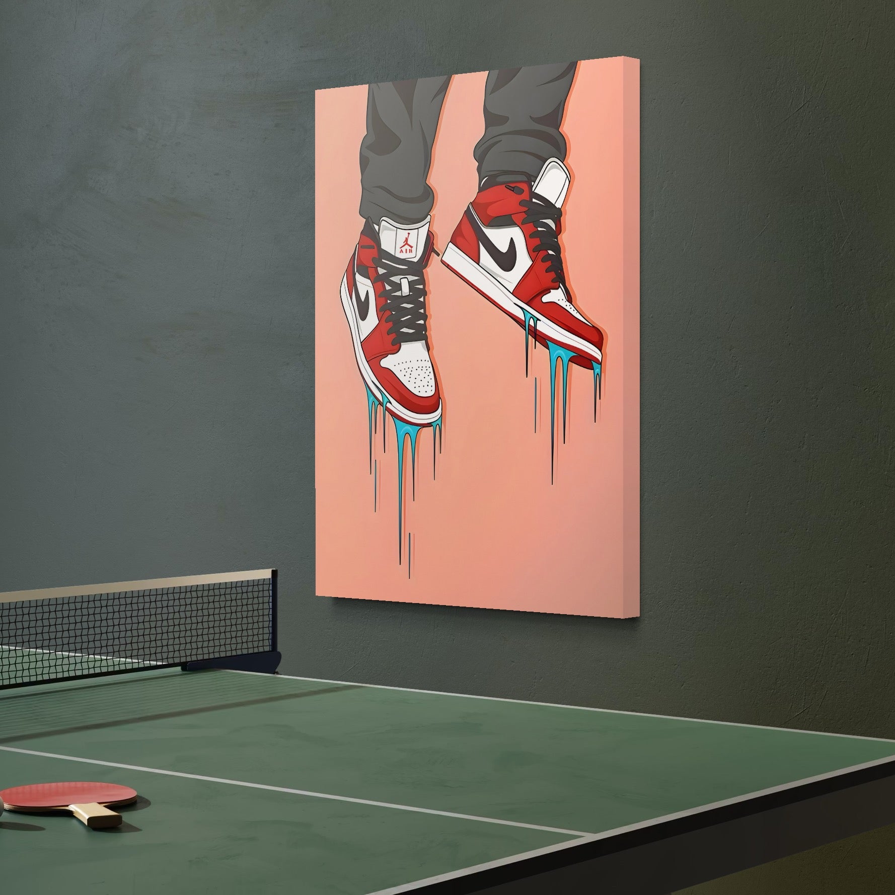 Tablou Canvas Premium, LuxCanva® B1059, Jordan On My Feet, Decorativ, Camera Tineret, Nike, Brand, Air Jordan, Baschet, Culori Vibrante